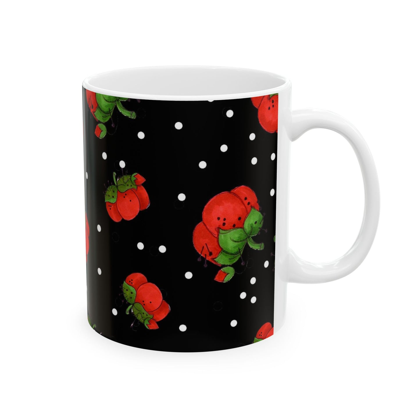 Pin Dots Black Cup