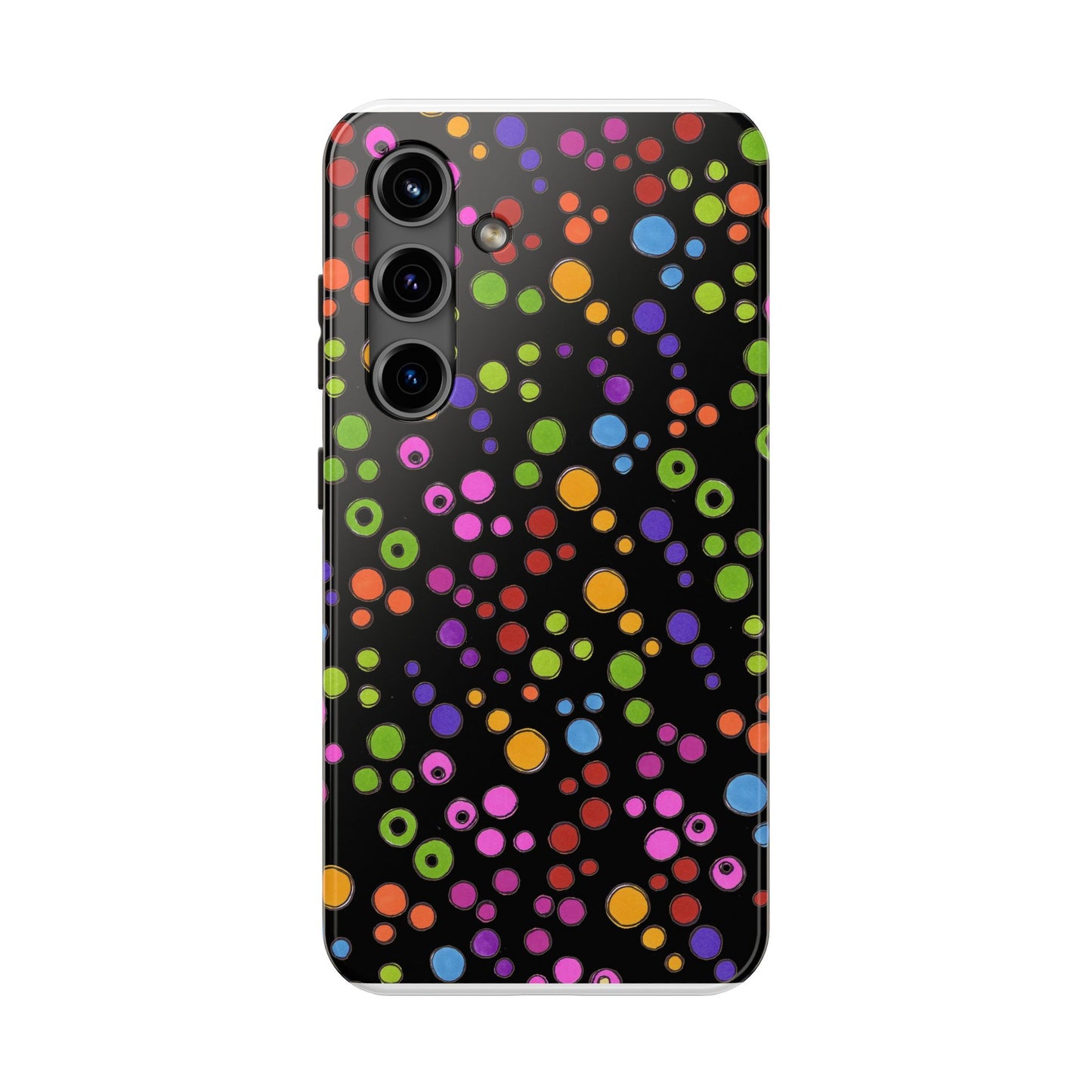 Dog Dots Black / Multi Phone Case