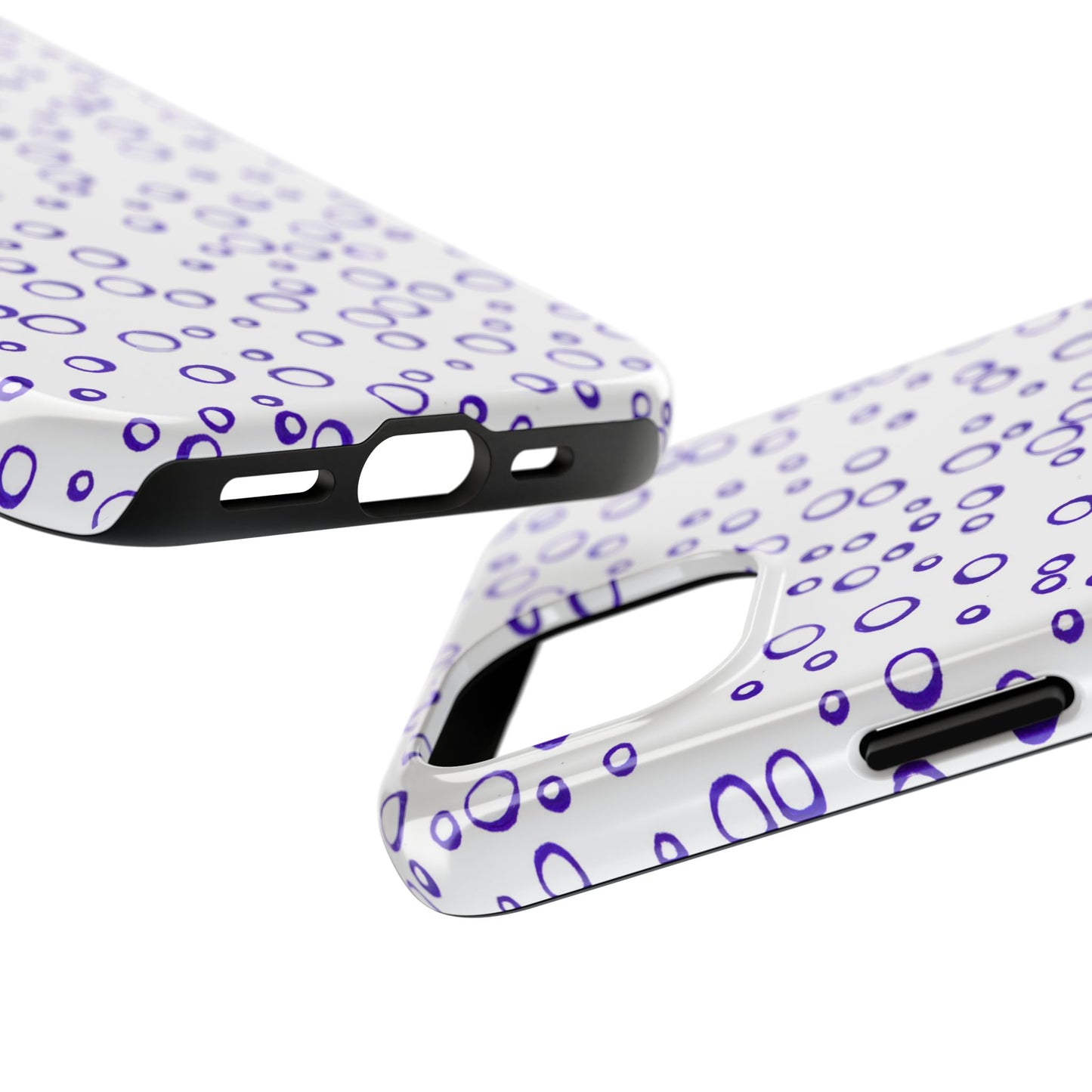 Blue See Through Dots Phone Case
