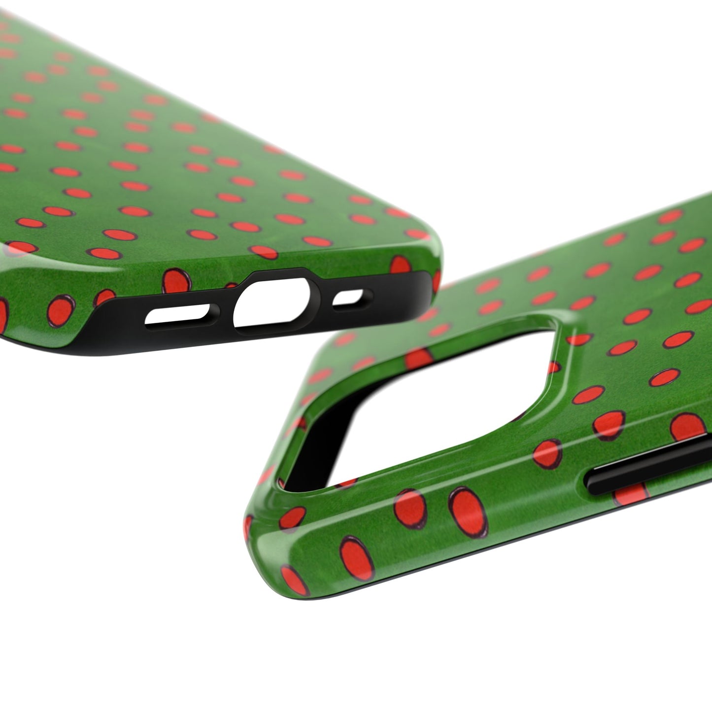 Dinky Dots Green / Red Phone Case