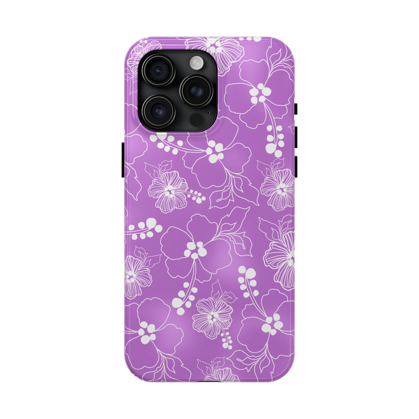 Lacey Hibiscus Orchid Phone Case