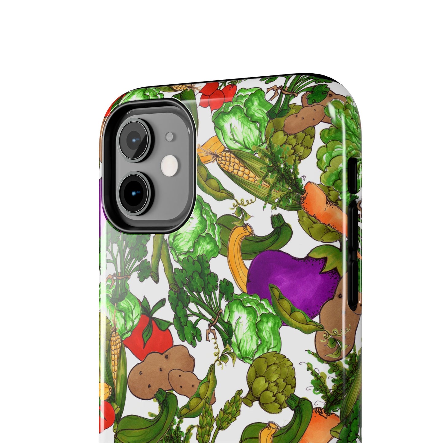 Veggie Jungle White Phone Case