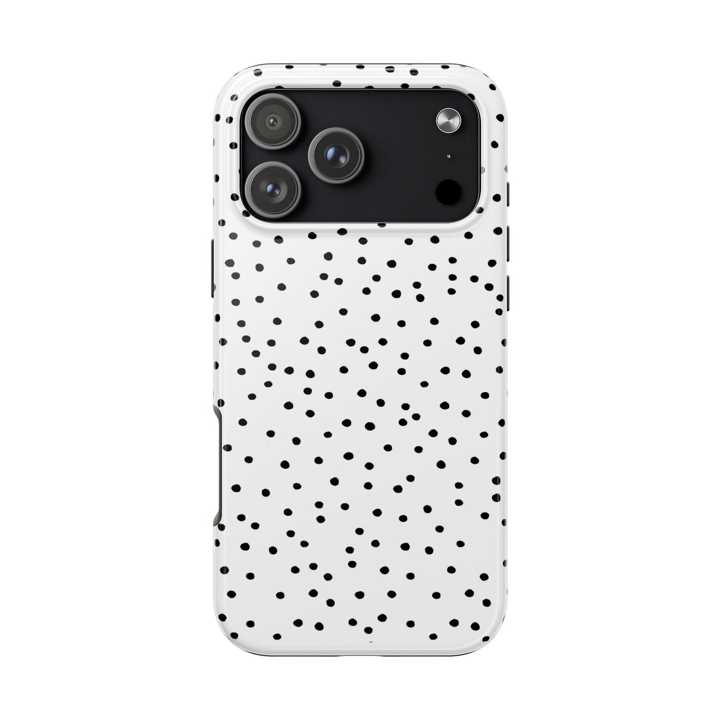 Dinky Dots White / Black Phone Case