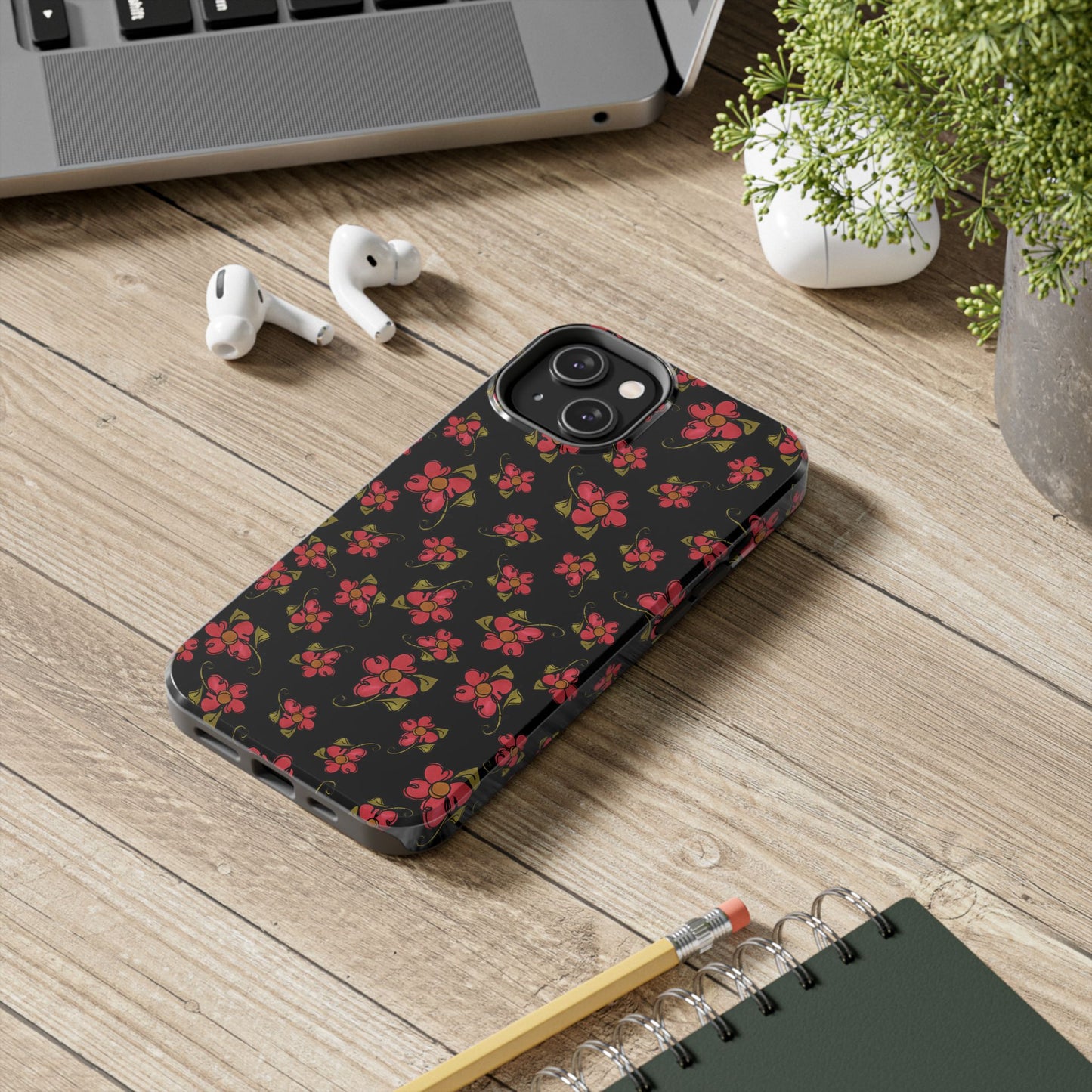 Daisy Caper Black Phone Case