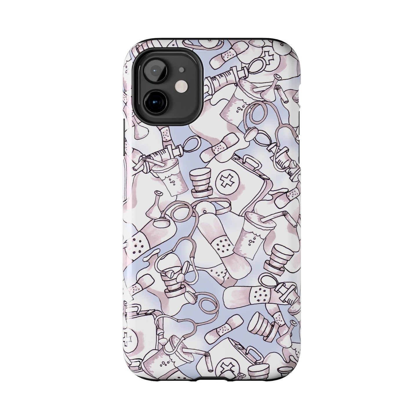 Med Stuff Blue Phone Case