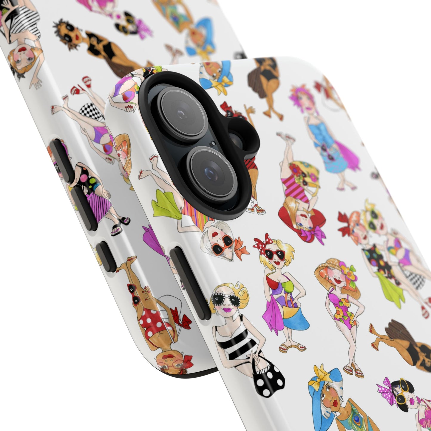 Tossed Beauties White Phone Case