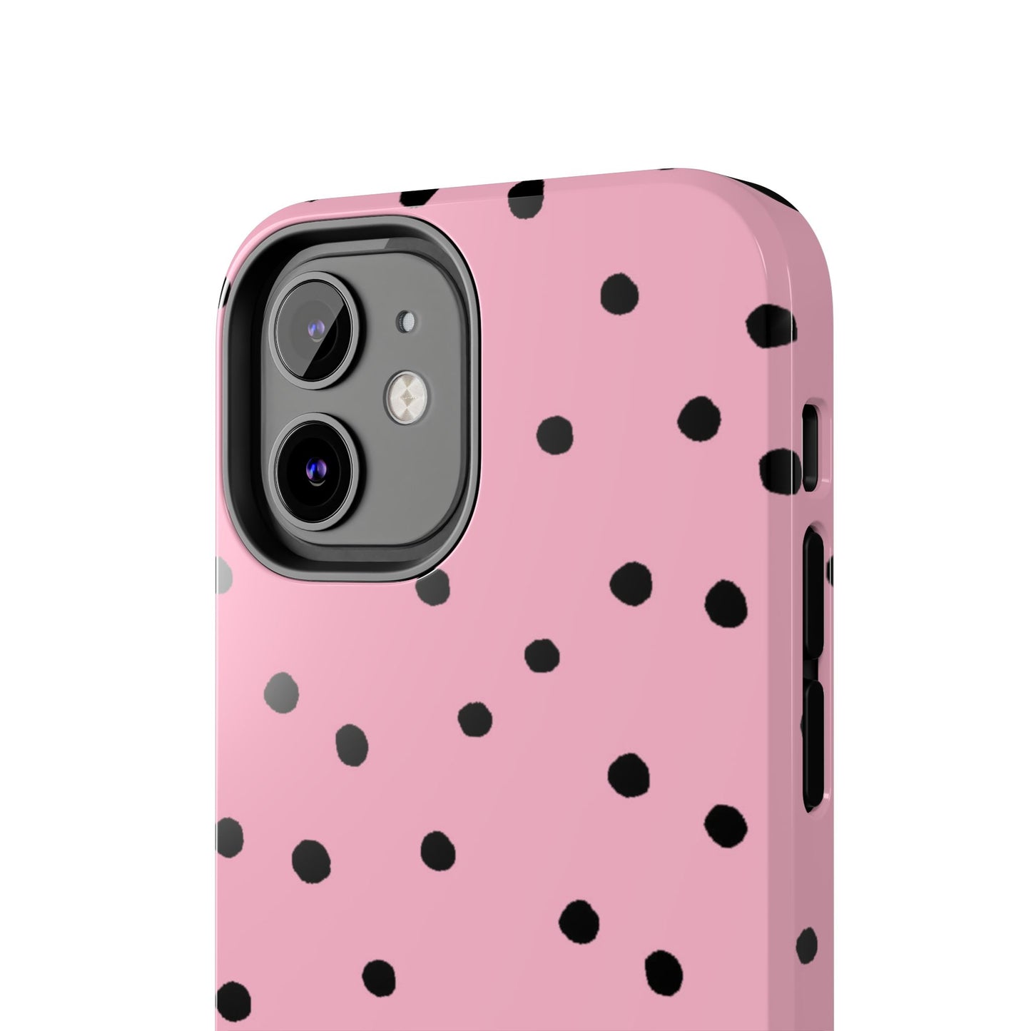 Dinky Dots Pink / Black Phone Case