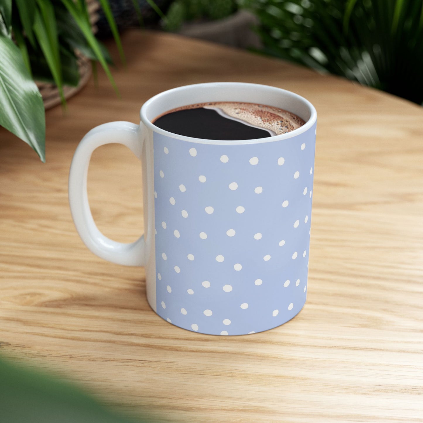Petite Dots Blue / White Cup