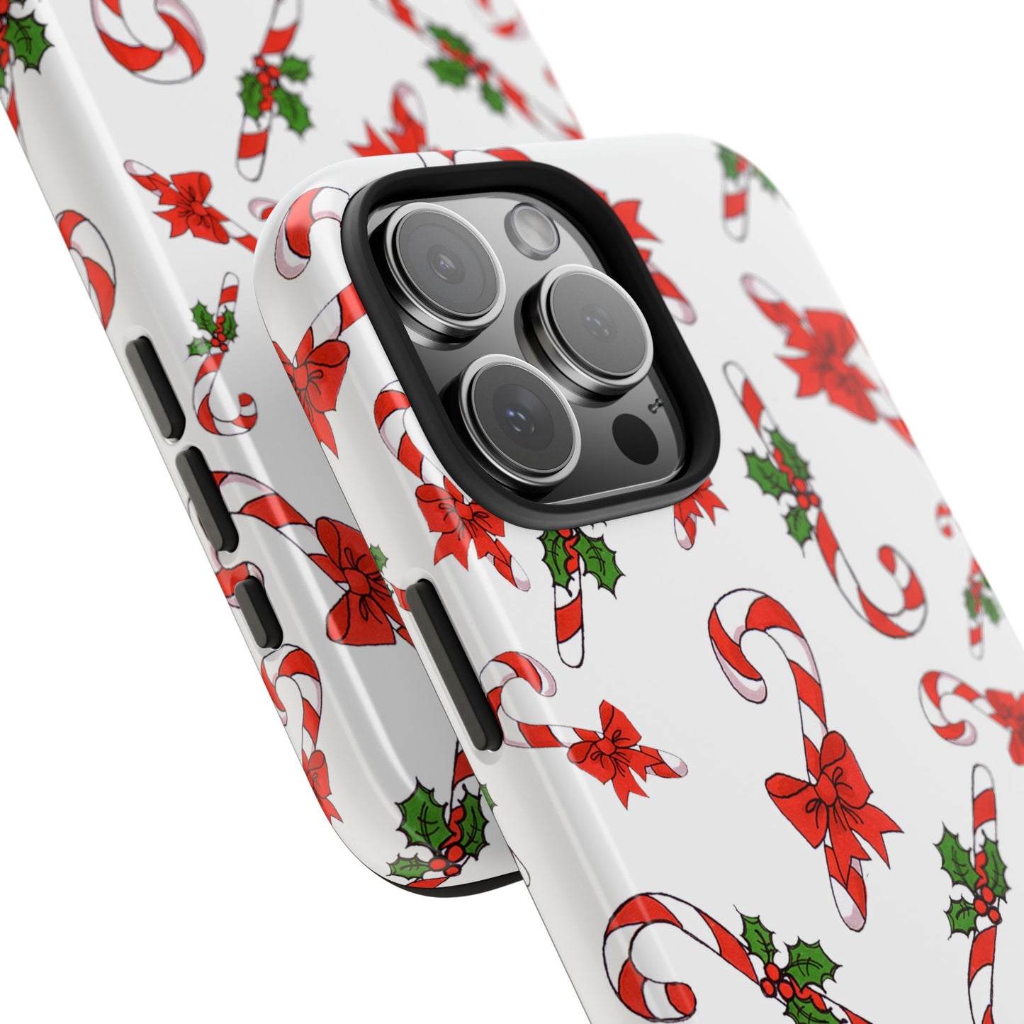 Candy Cane Crowd White Phone Case