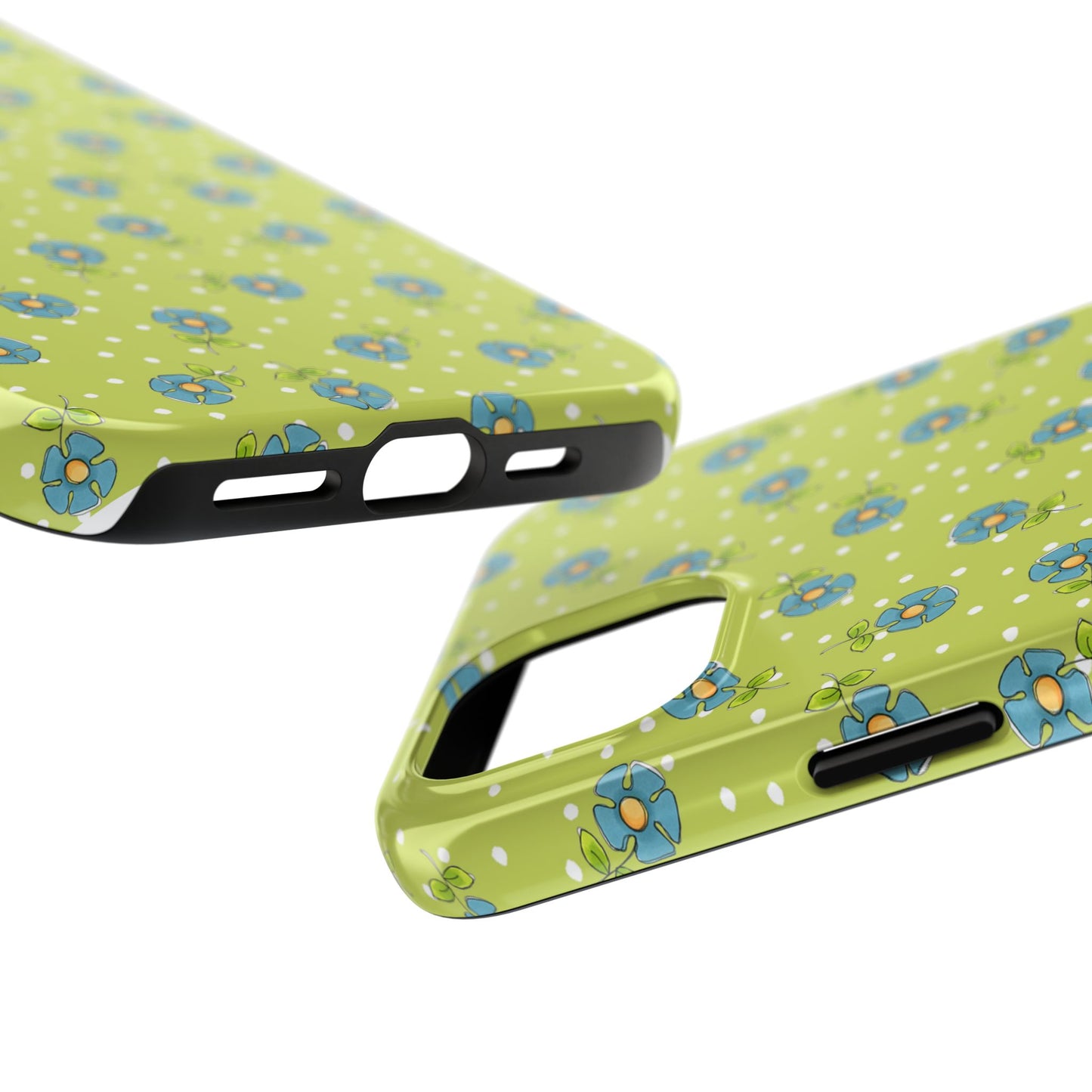Daisy Dots Green Phone Case