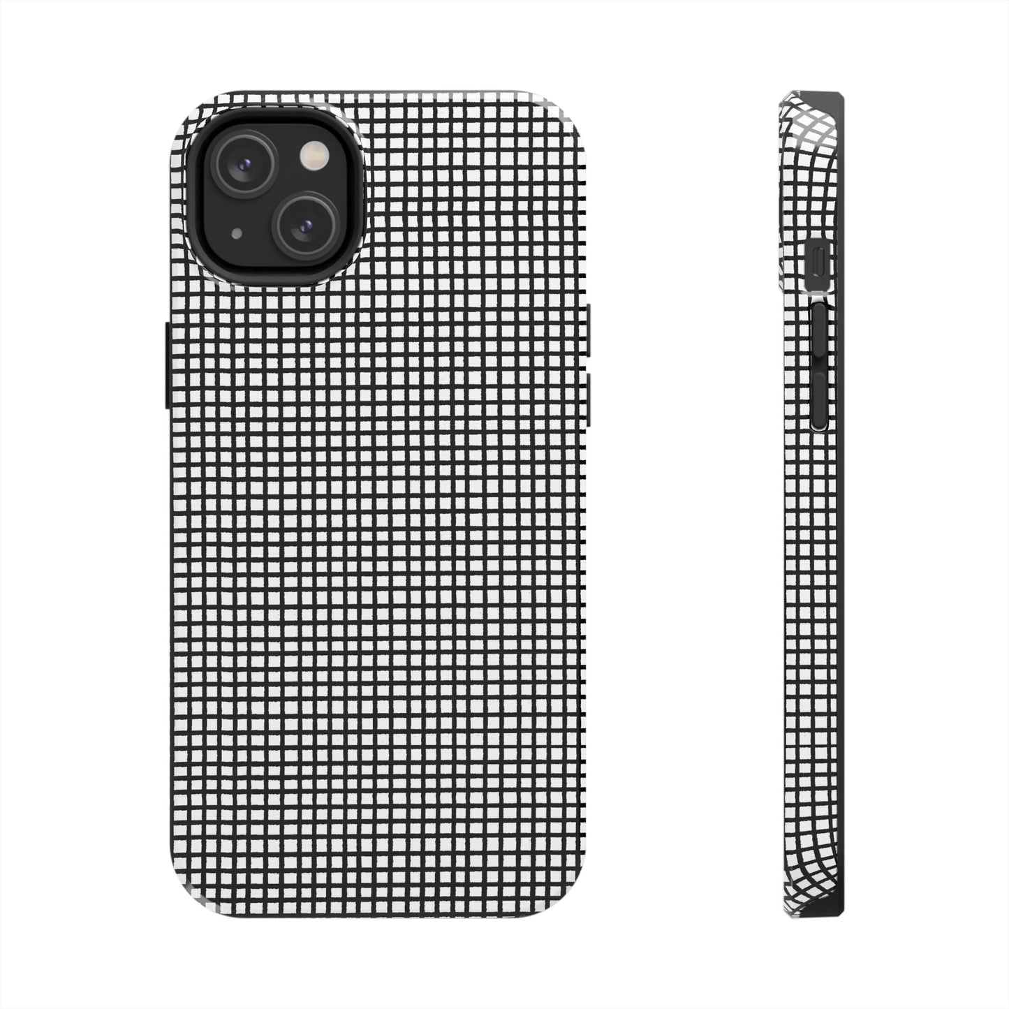 Chipper Check Black Phone Case