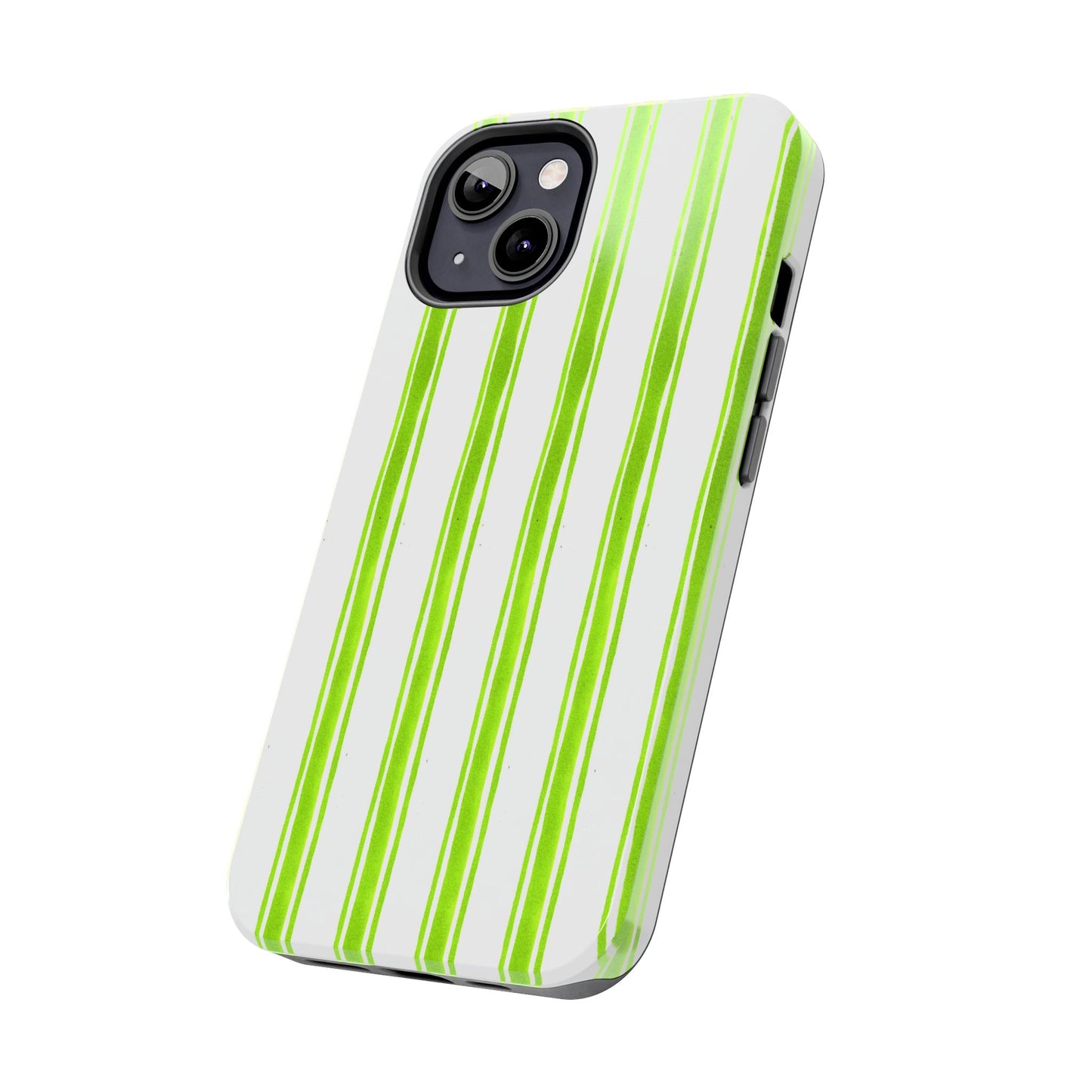 Awning Stripe Lime Phone Case