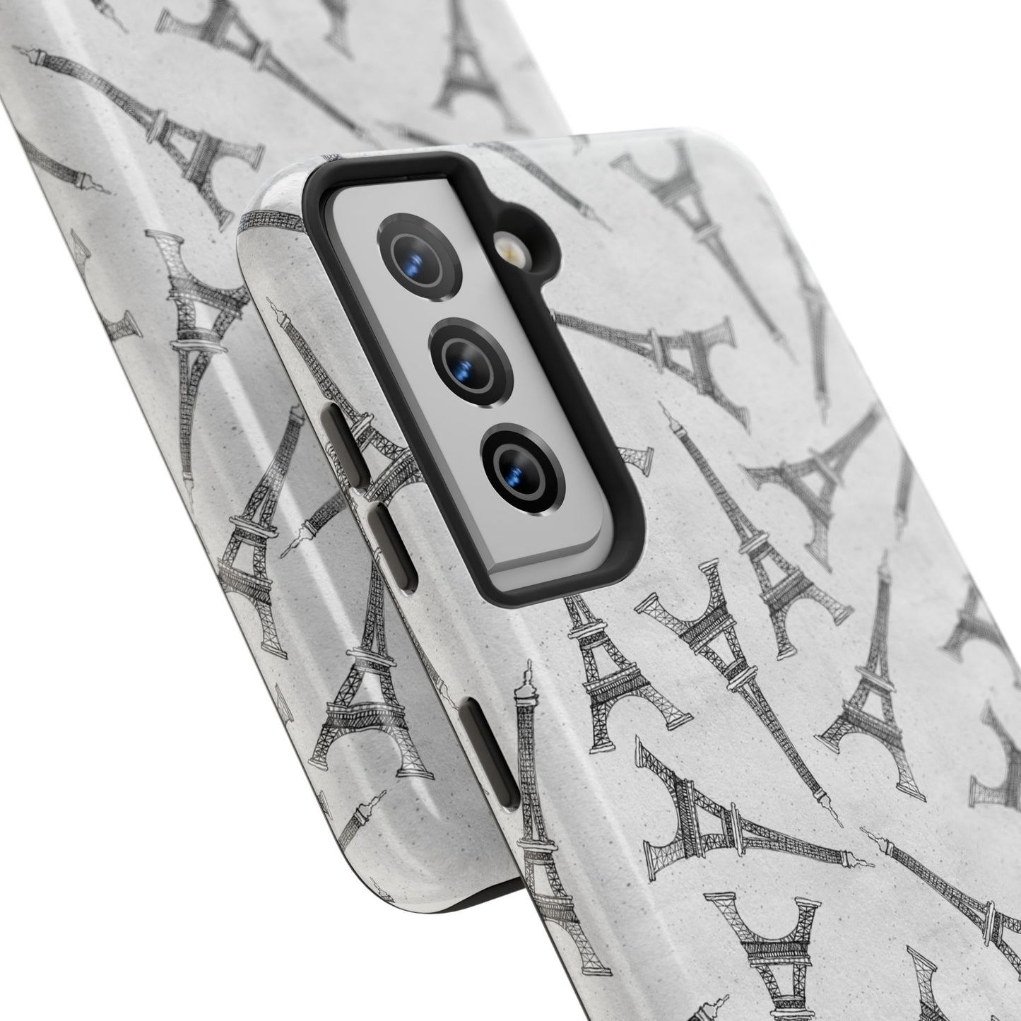 Eifelesque Silver Phone Case