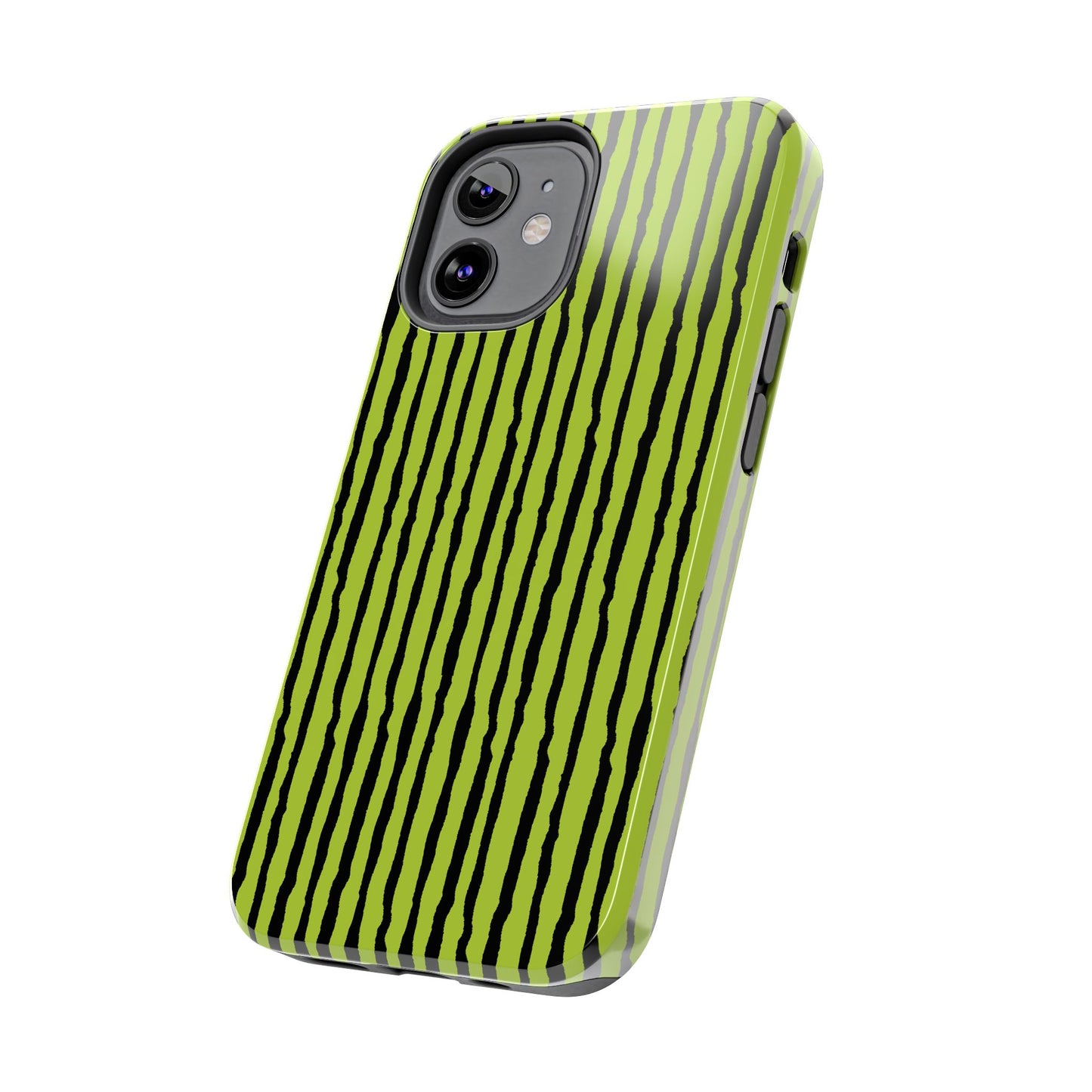 Sorta Stripe Green / Black Phone Case