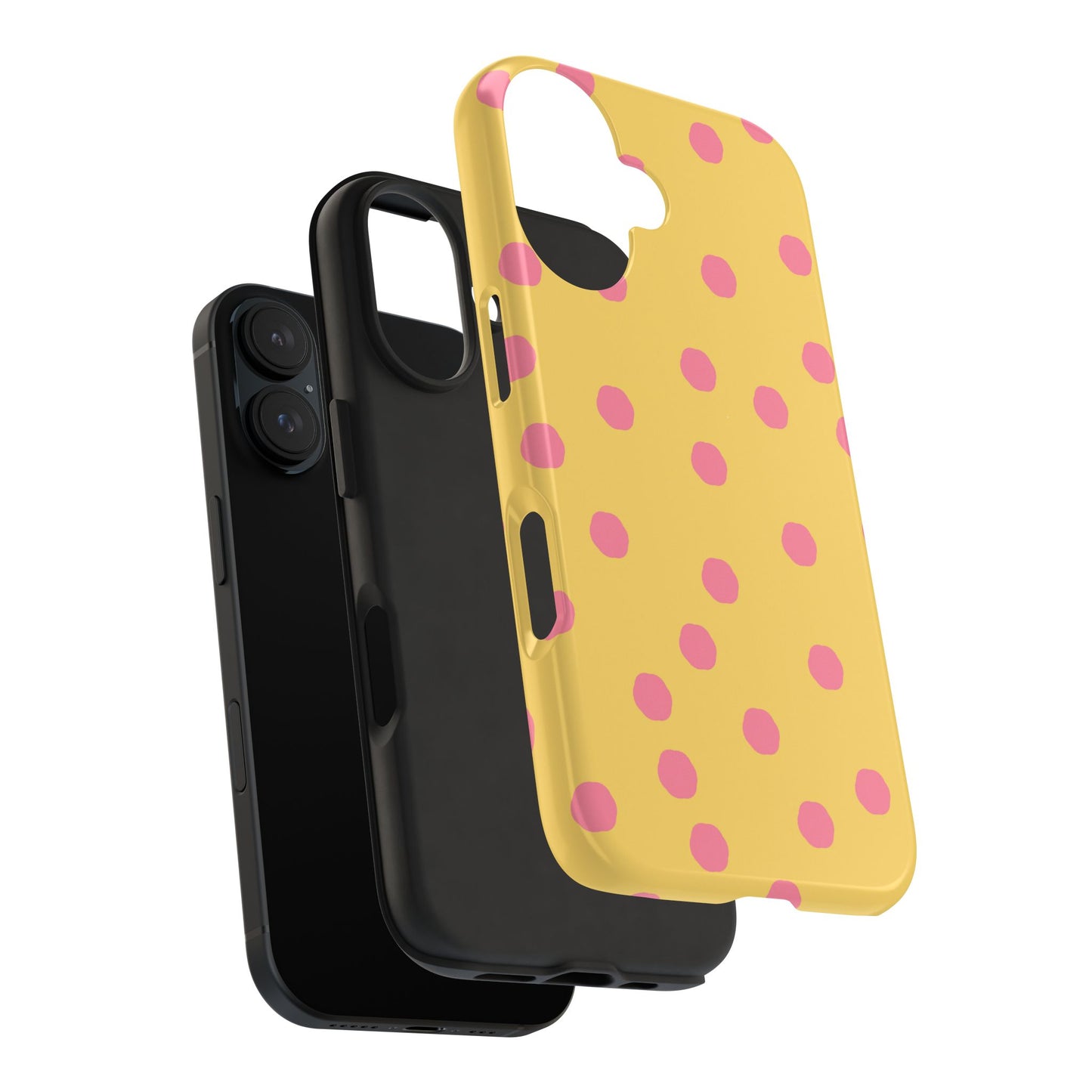 Jumbo Dots Yellow / Pink Phone Case
