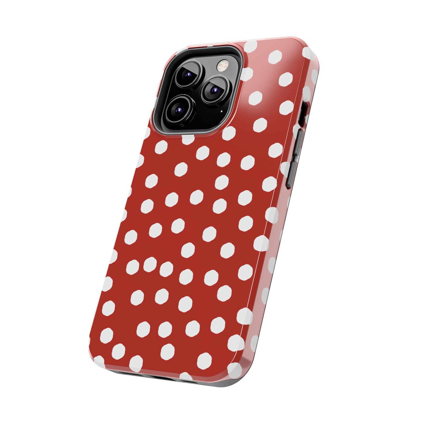 Jumbo Dots Red / White Phone Case