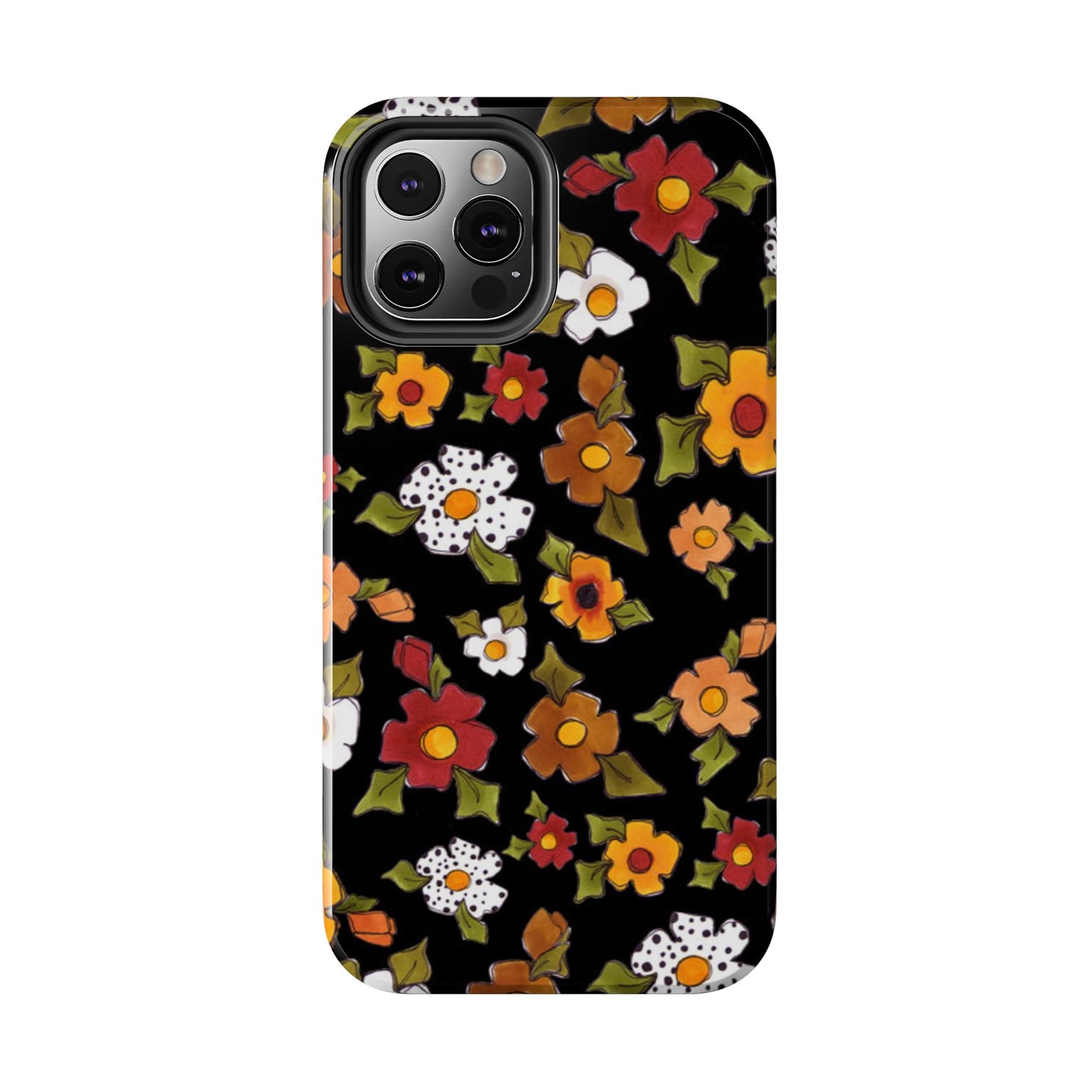 Spice Posie Black Phone Case