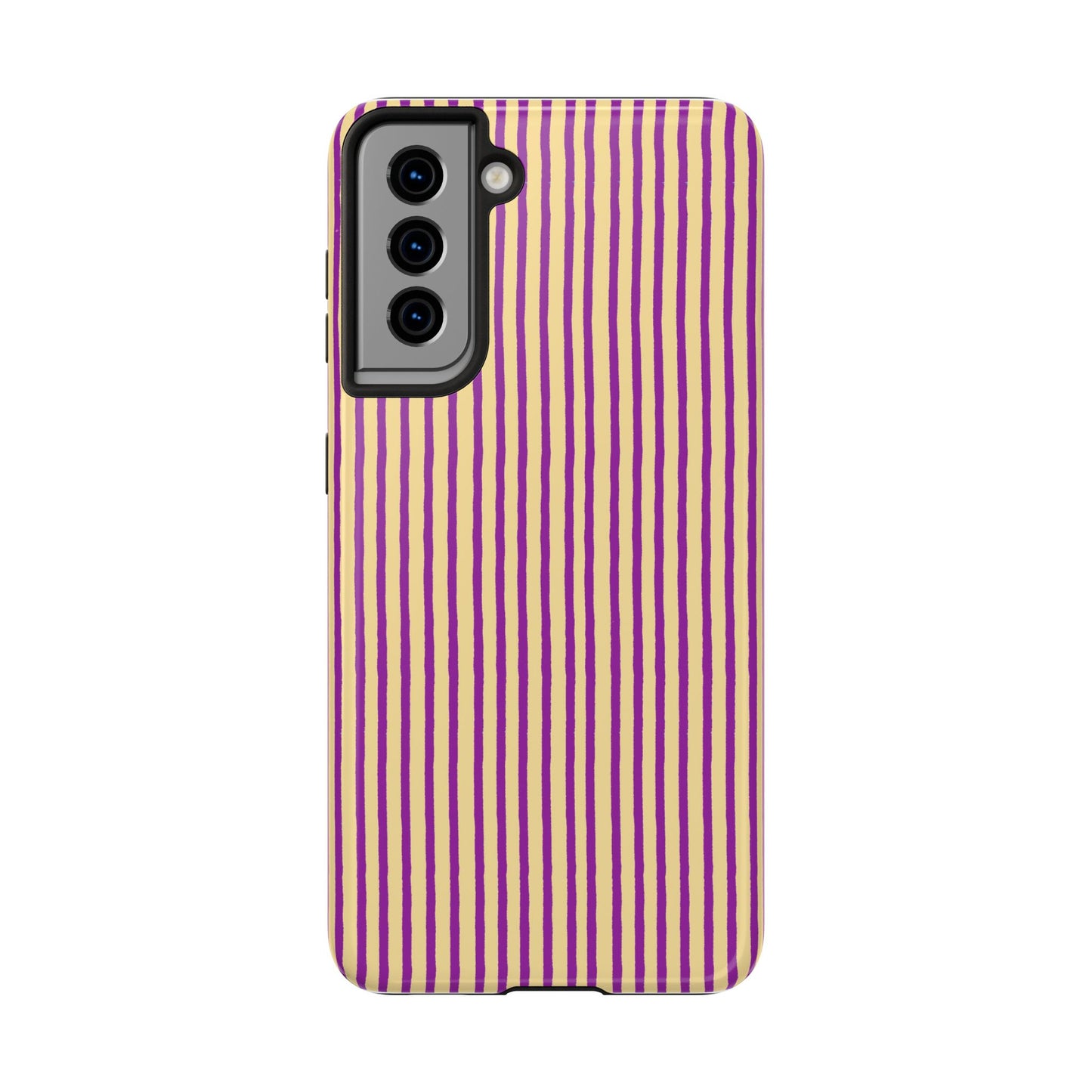 Stripe Yellow / Purple Phone Case