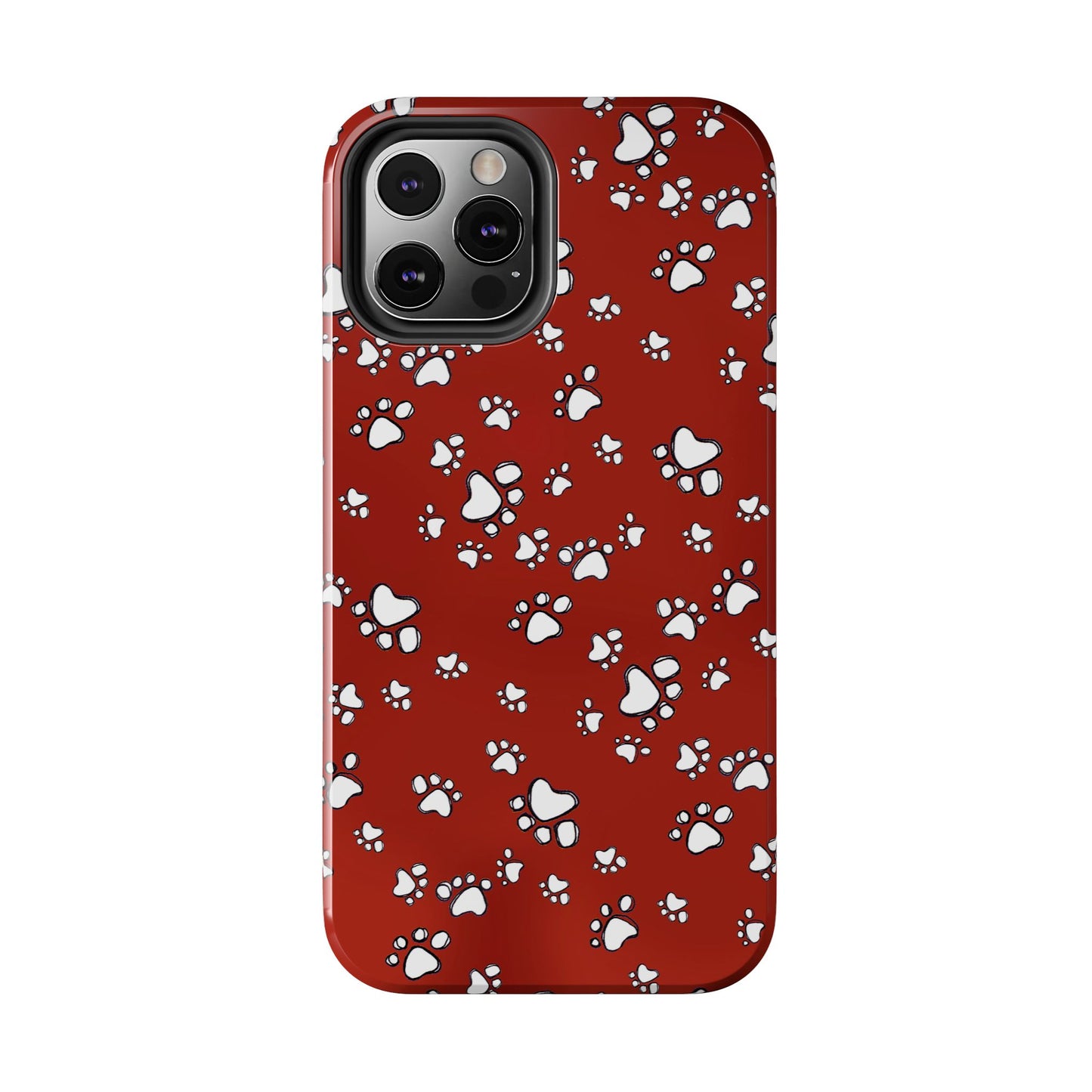 Paw Flakes Red Phone Case