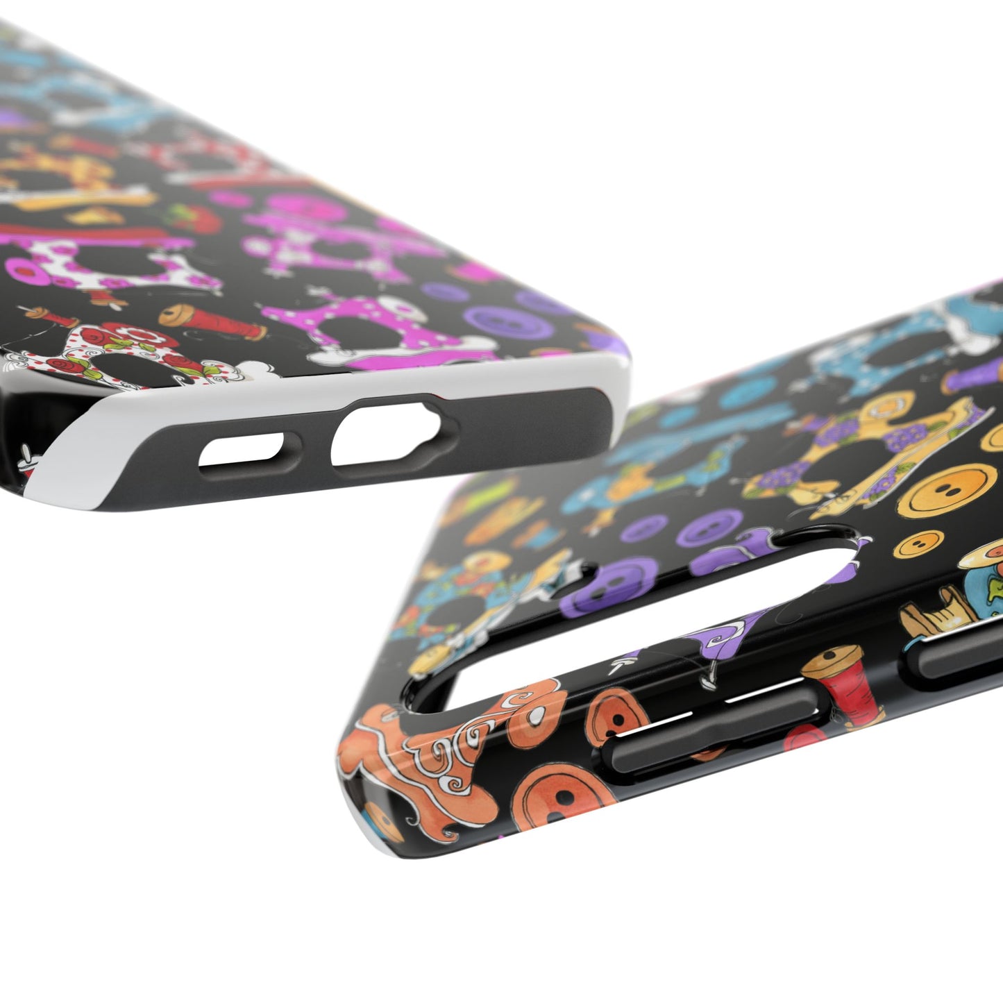 Sew Assorted Black Phone Case