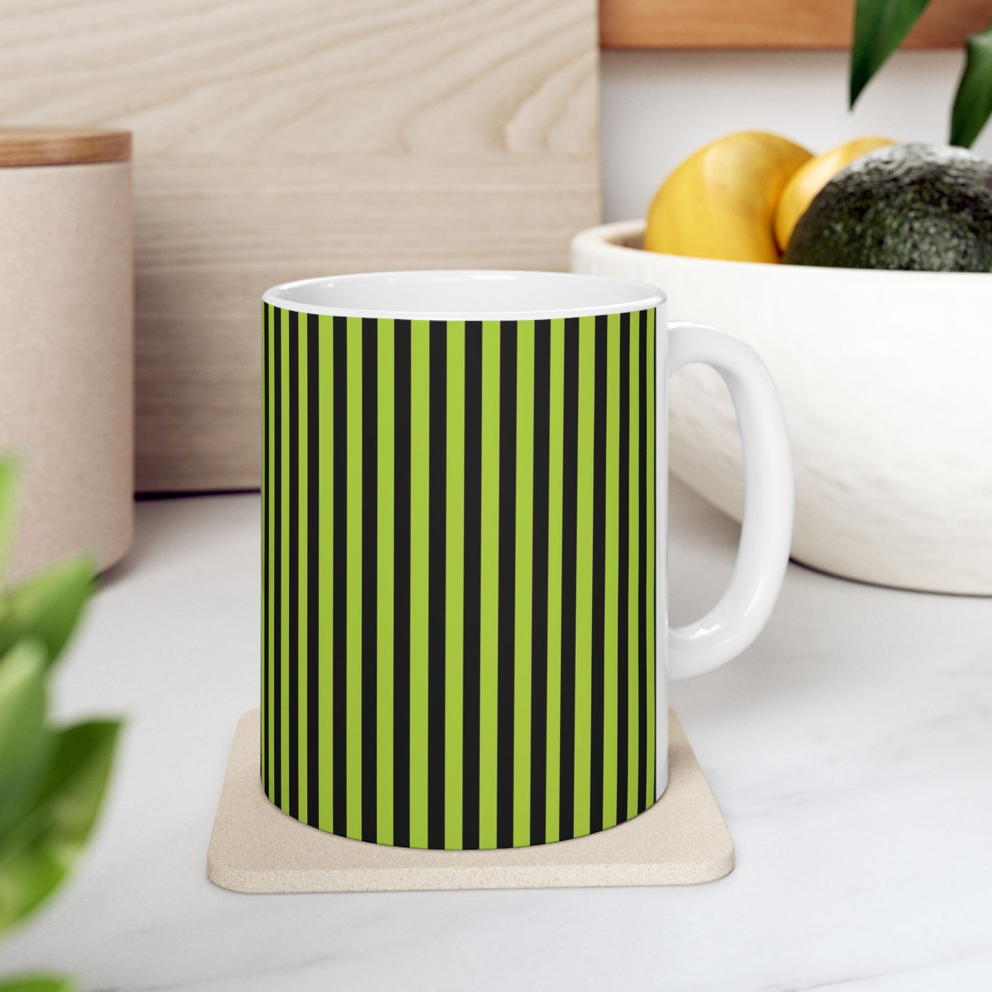 Stripe Green / Black Cup