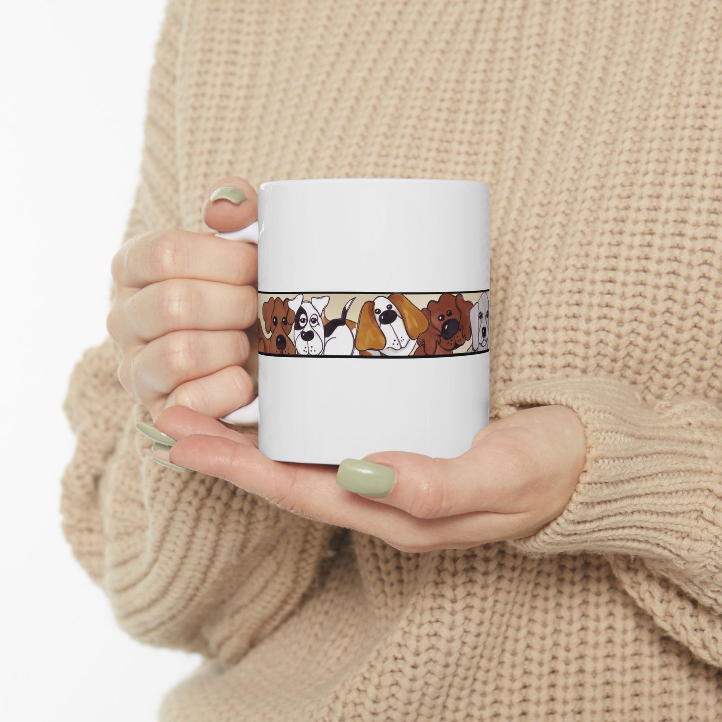 Doggie Border Tan Cup