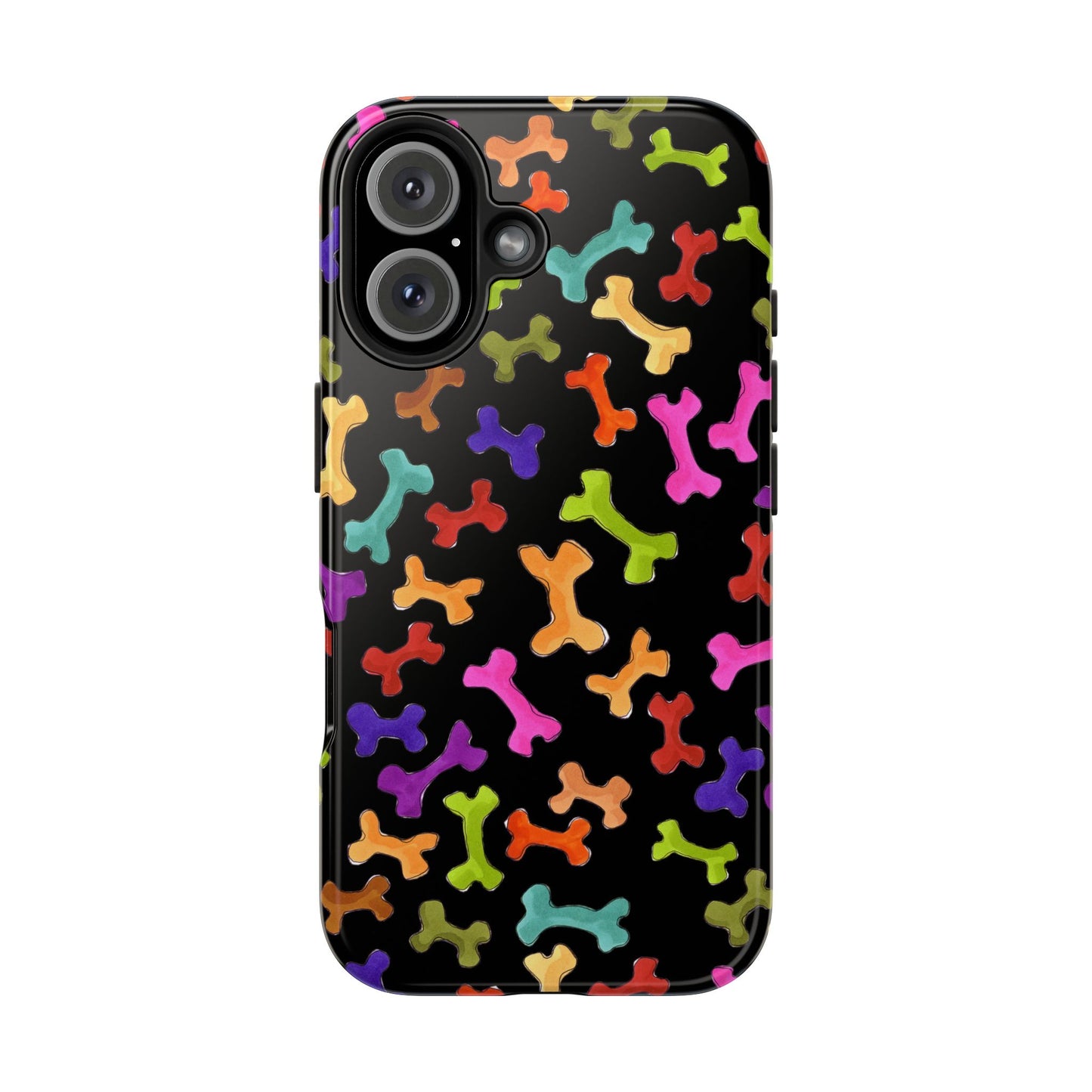 Happy Bones Black Phone Case