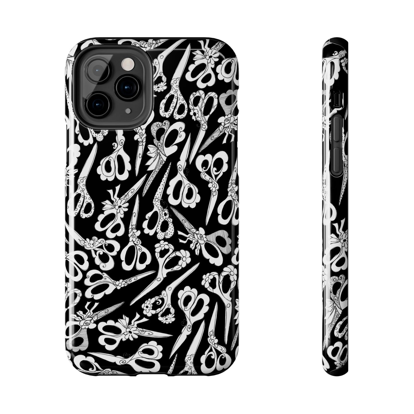 Scissor Blizzard Black Phone Case