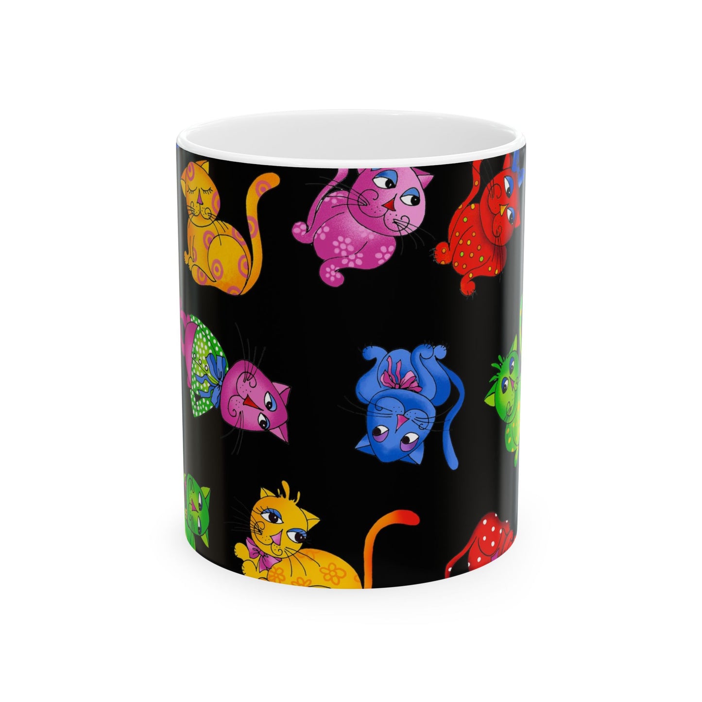 Tossed Cool Cats Black Cup