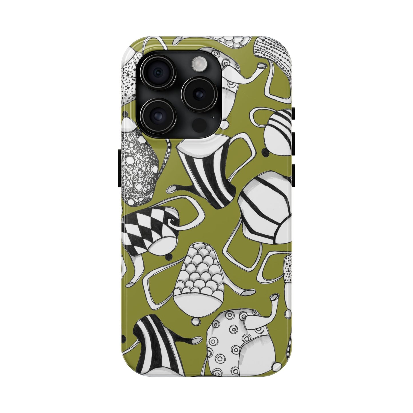 Coffee, Tea Anyone? Green Phone Case