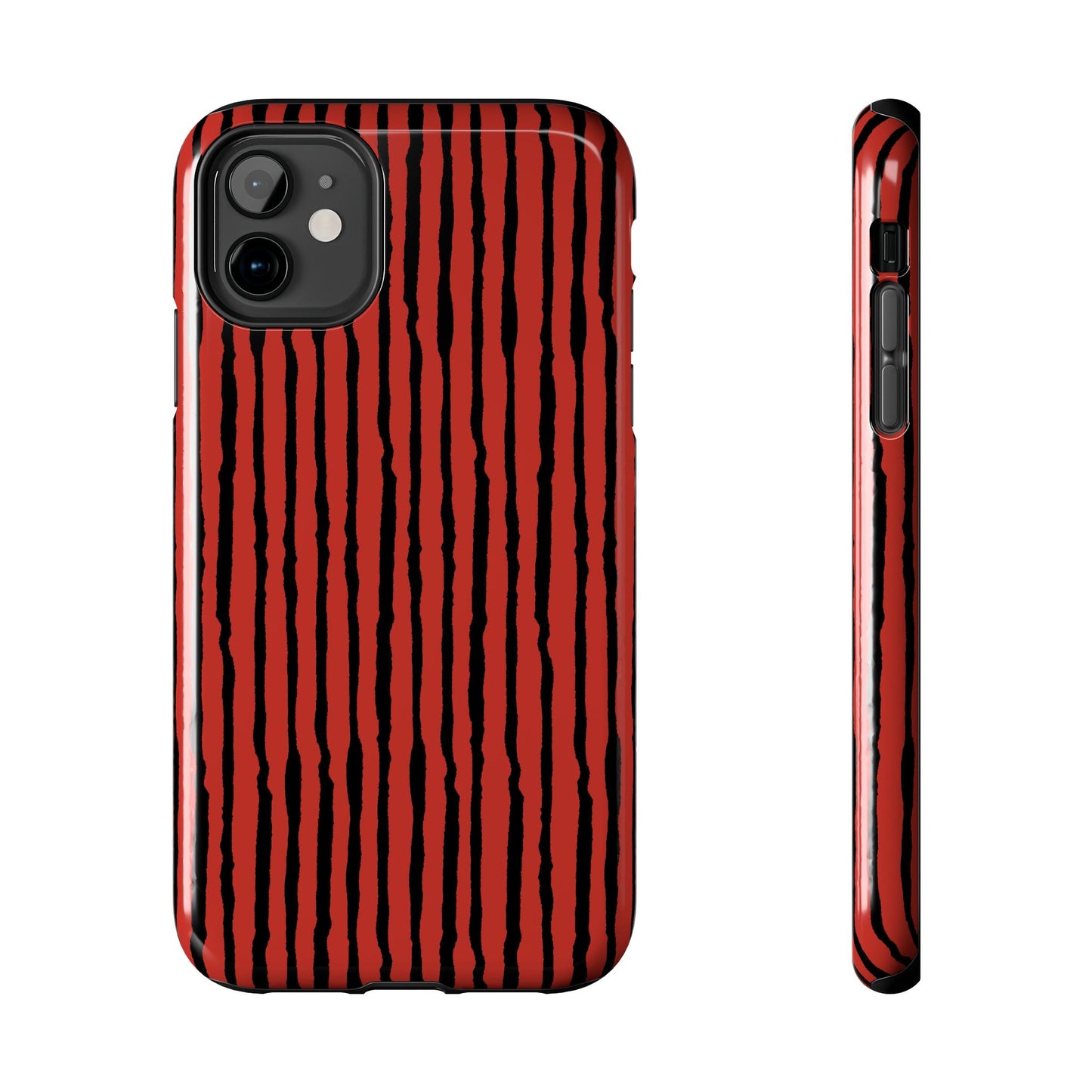 Sorta Stripe Red / Black Phone Case