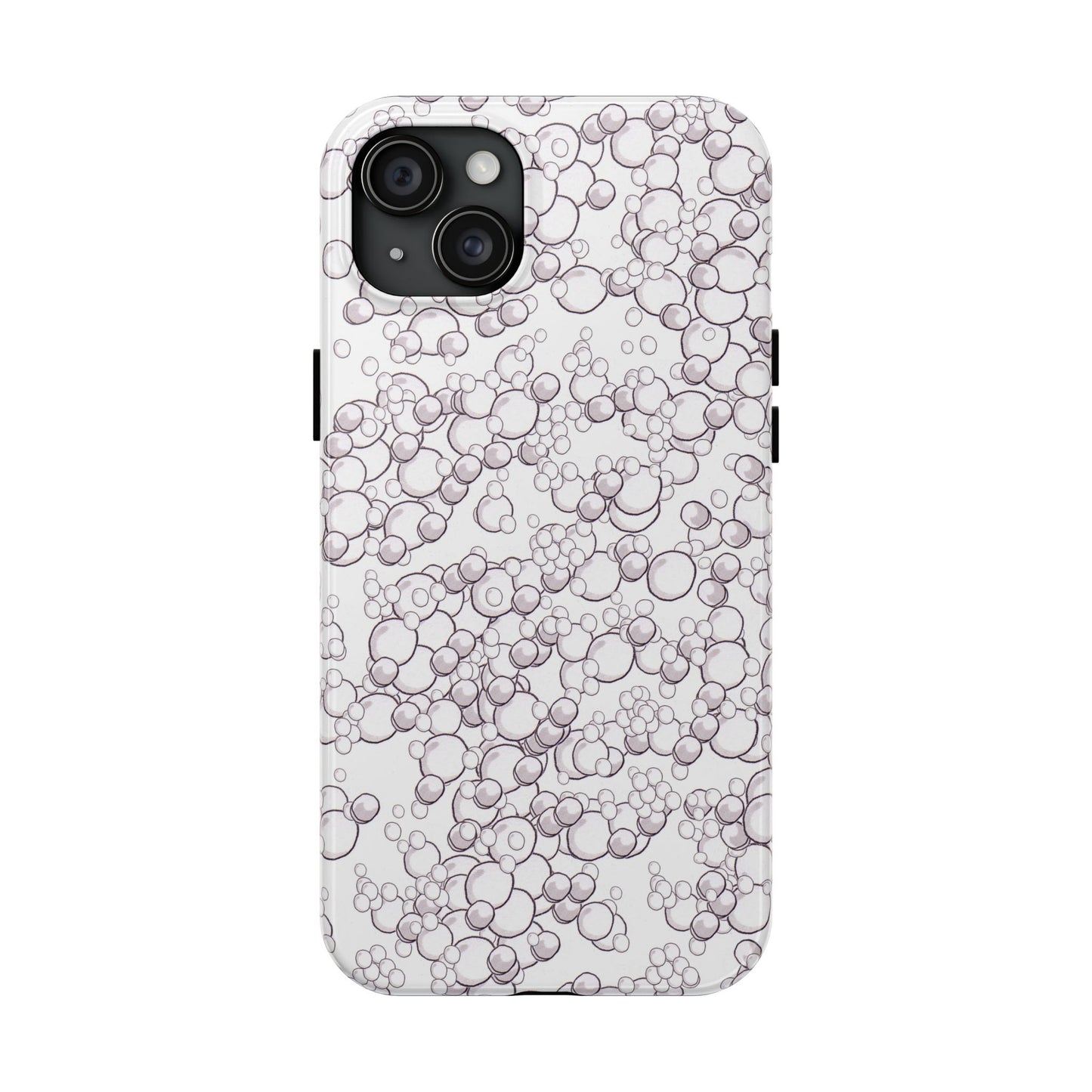 Bubble Dots White Phone Case