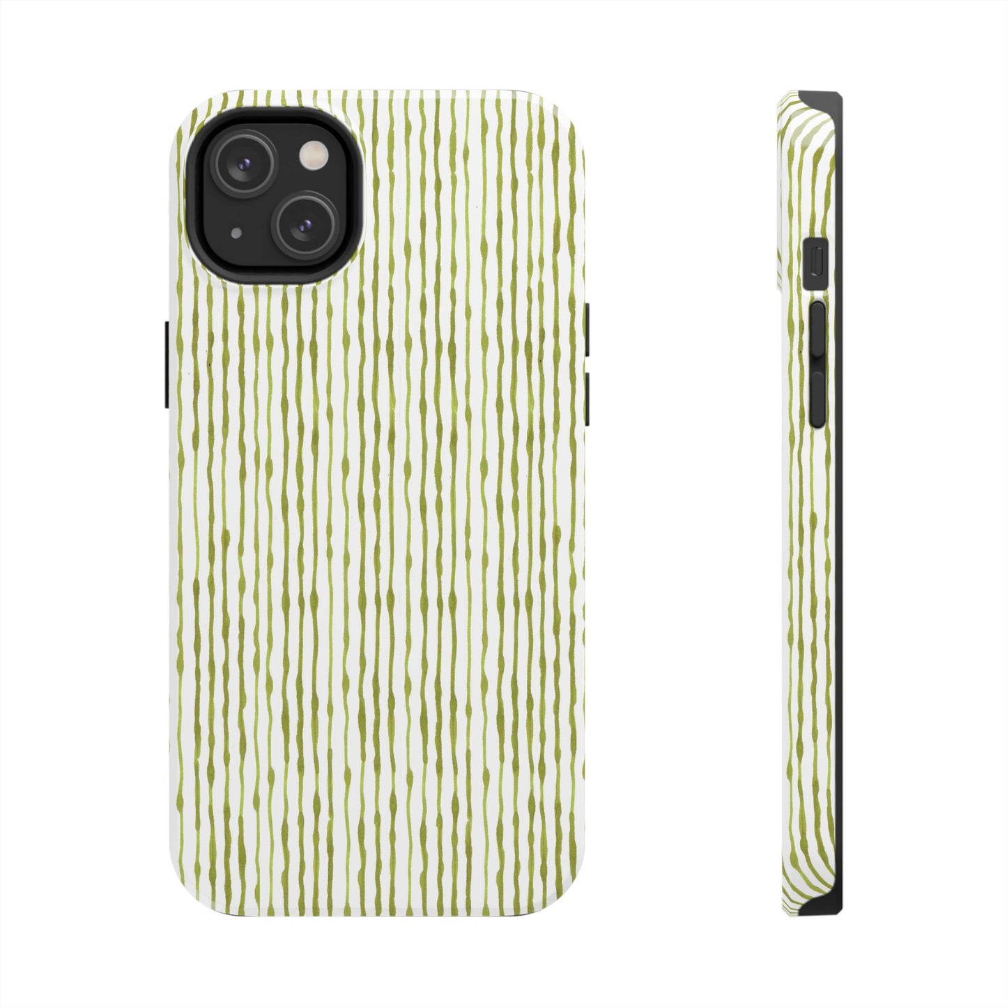Faux Seersucker White / Green Phone Case