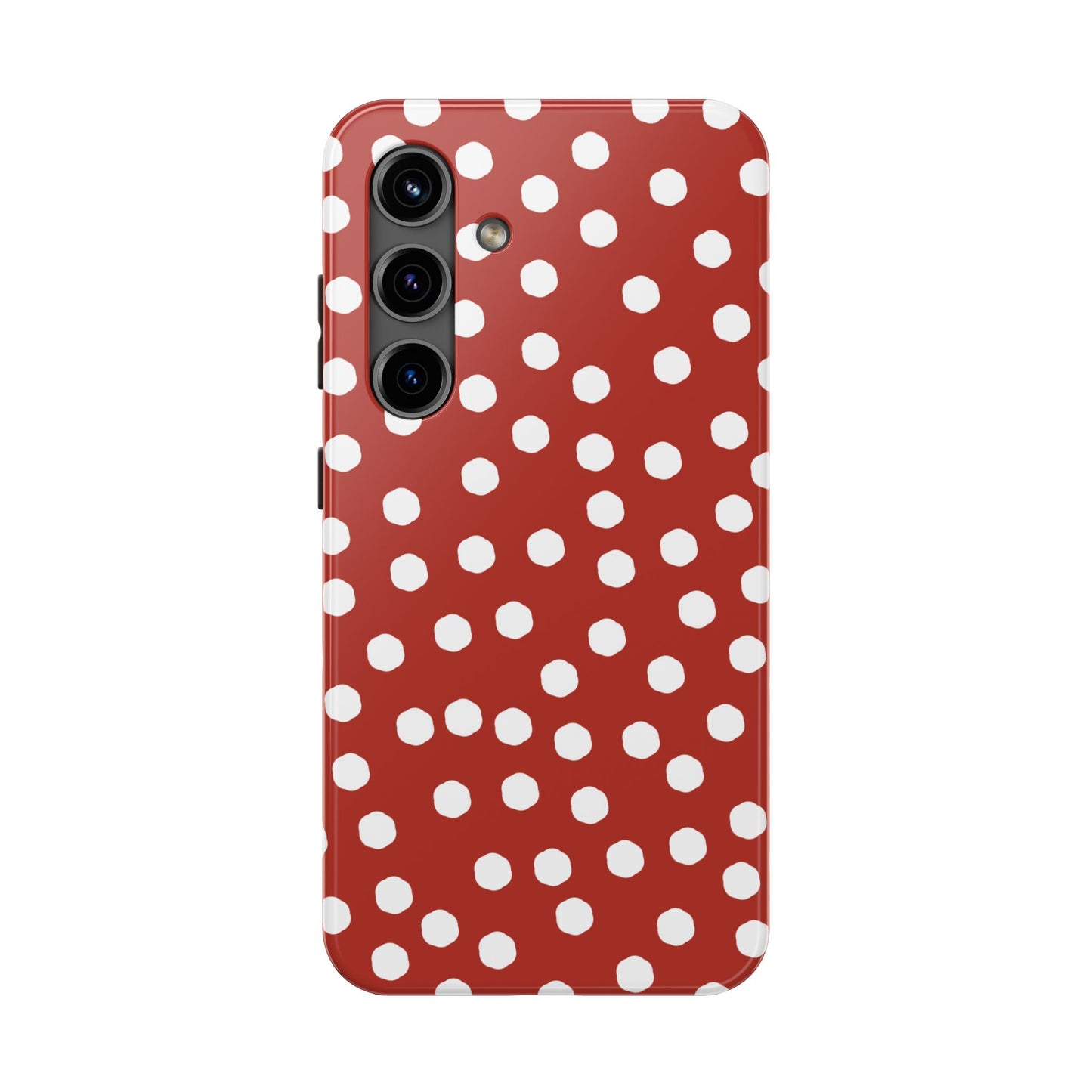 Jumbo Dots Red / White Phone Case