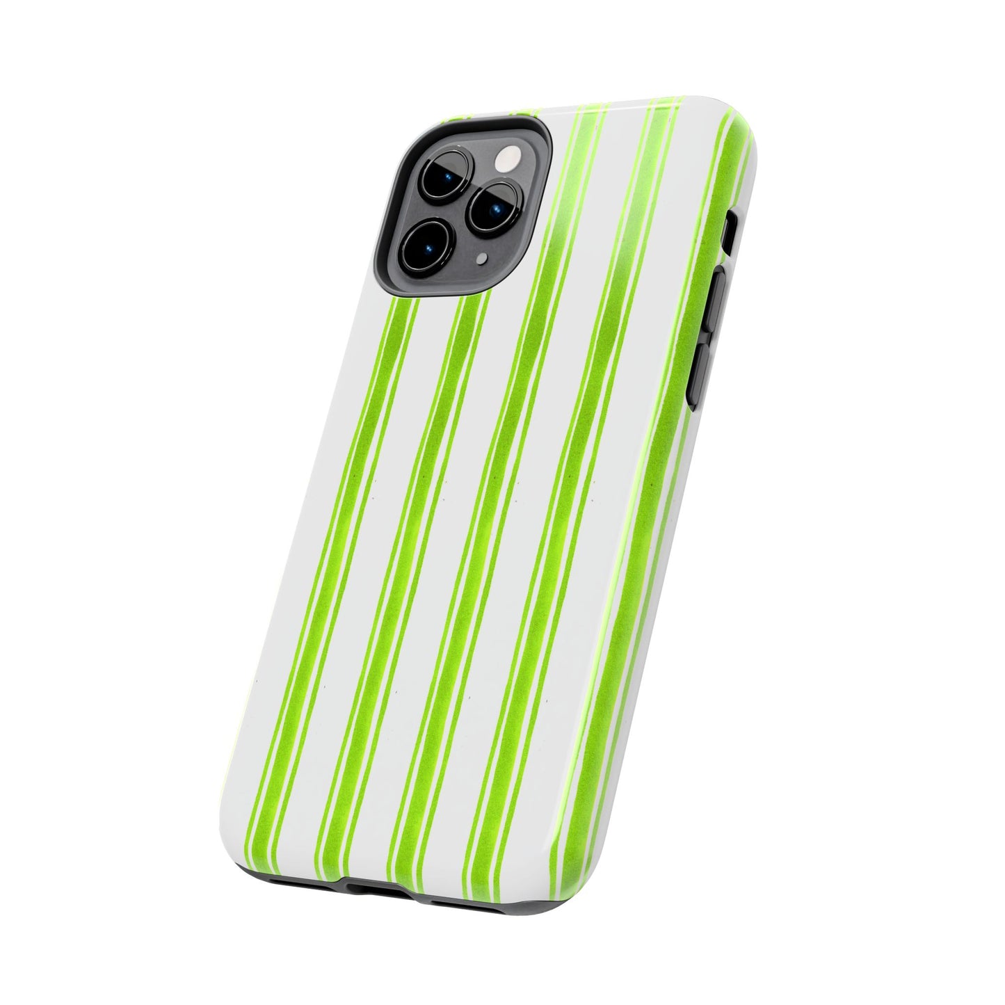 Awning Stripe Lime Phone Case