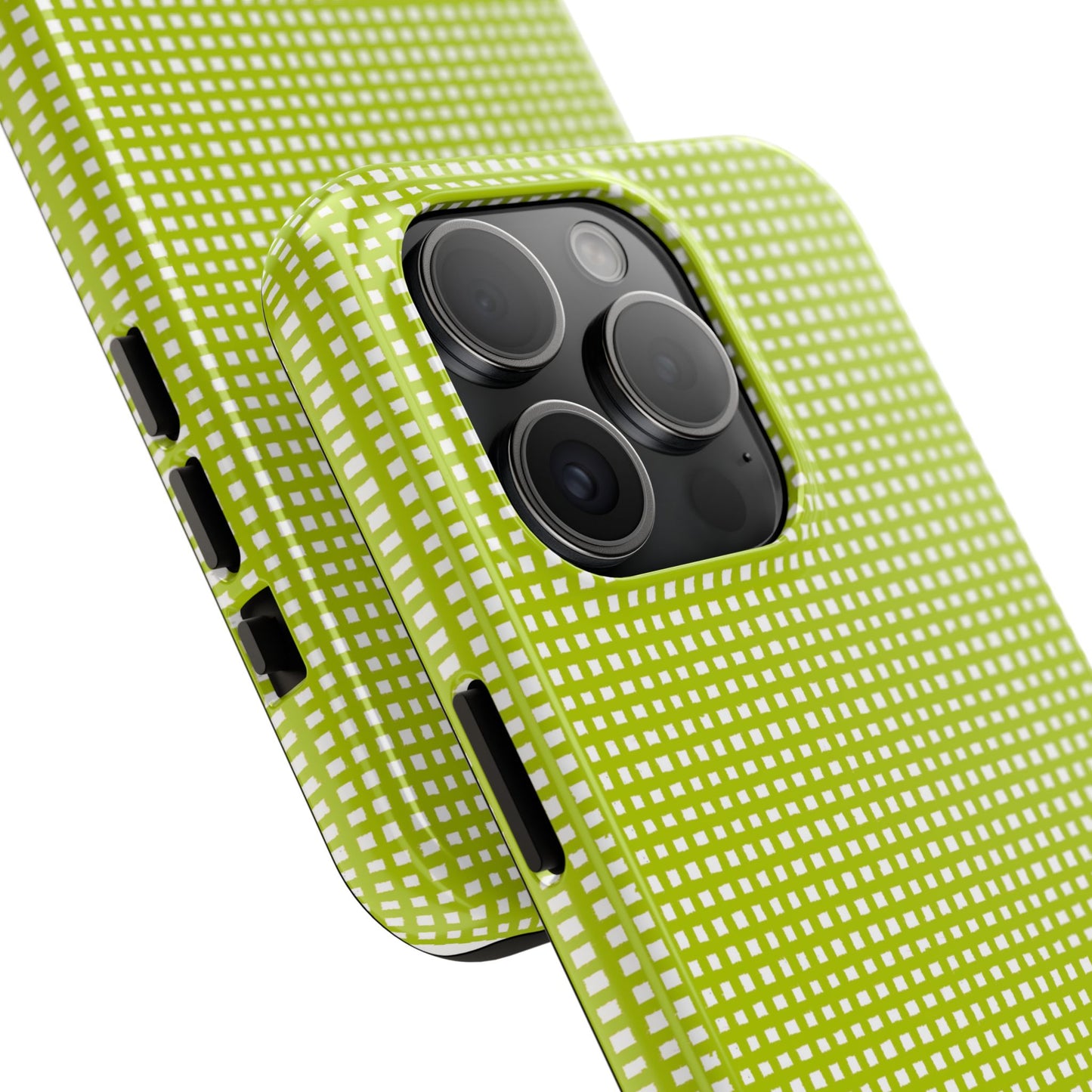 Chipper Check Lime Phone Case