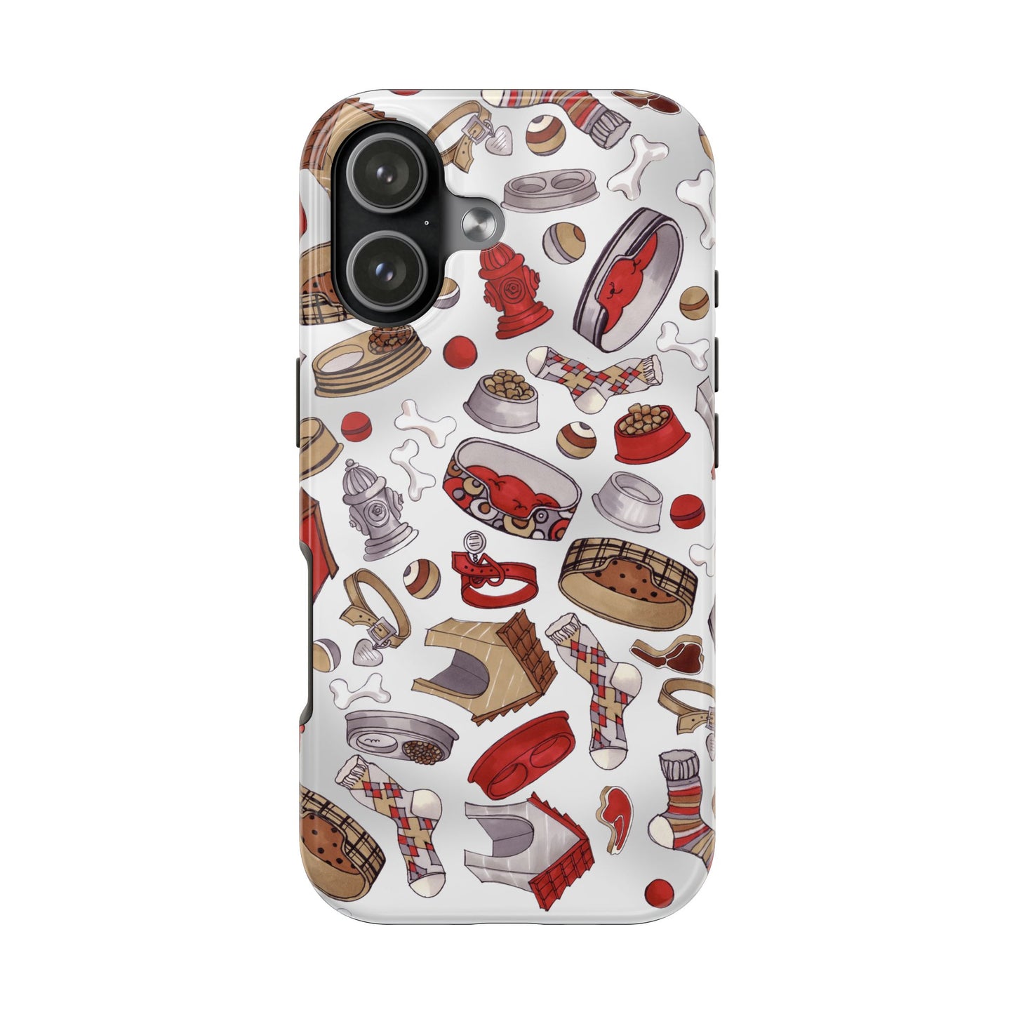 Doggie Stuff Gray Phone Case