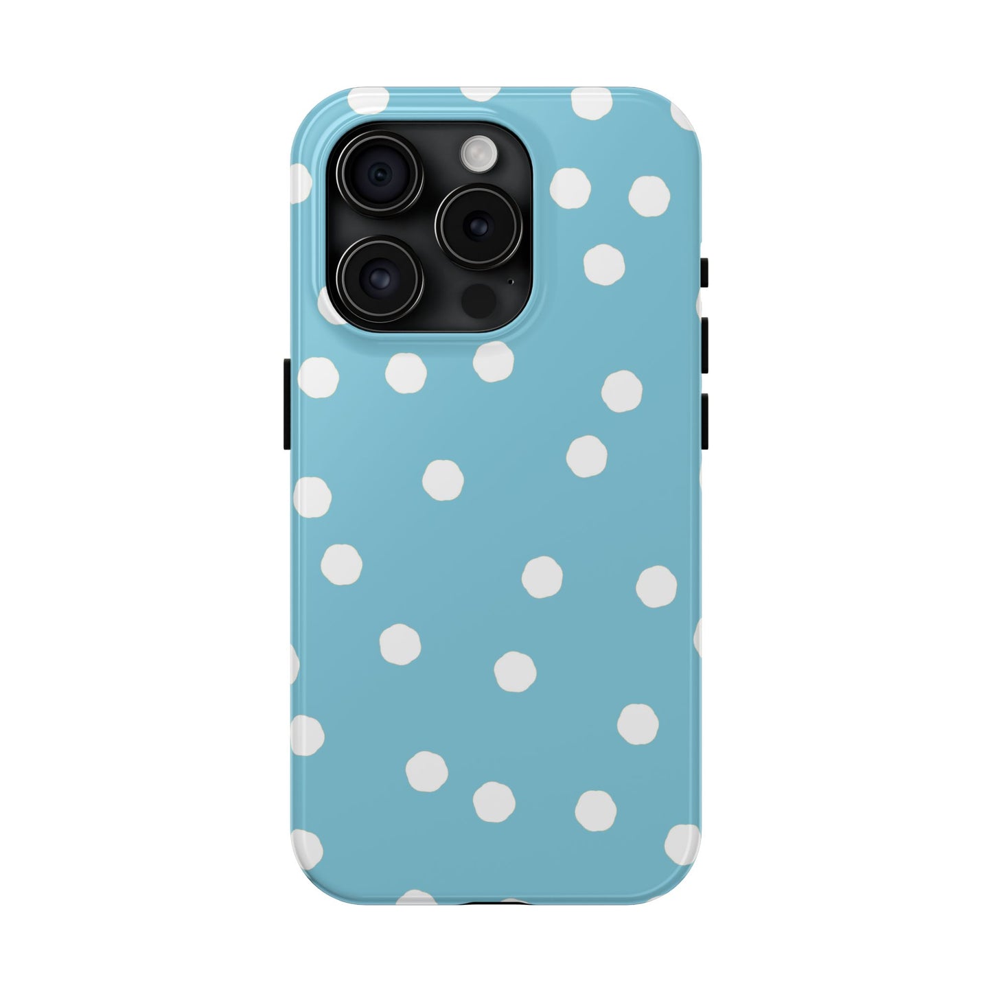 Jumbo Dots Turquoise / White Phone Case