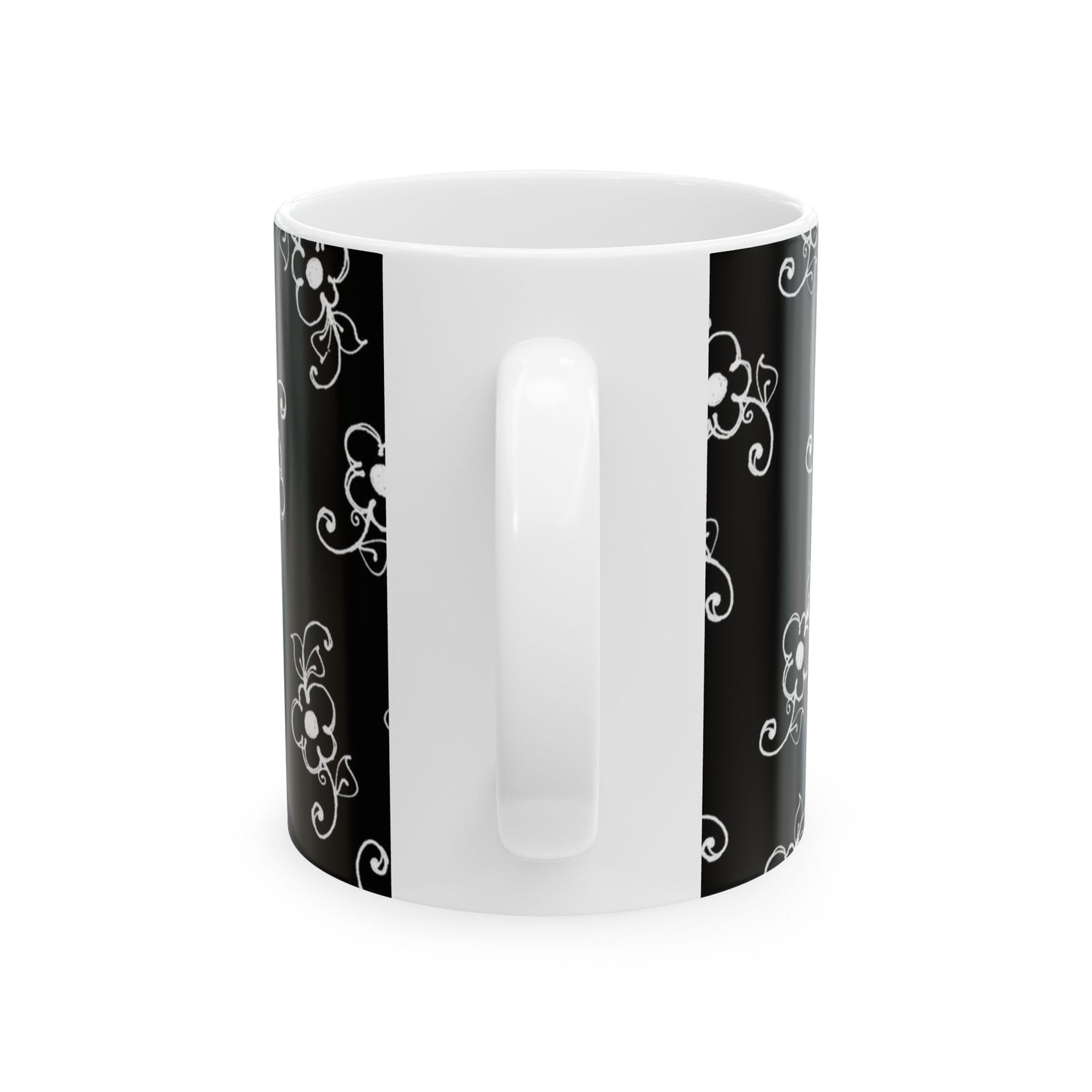 Favorite Daisies Black / White Cup