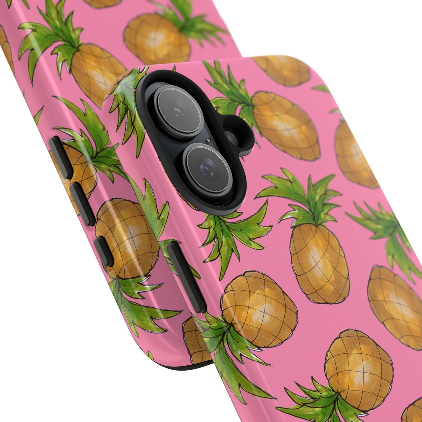 Pineapple Toss Pink Phone Case