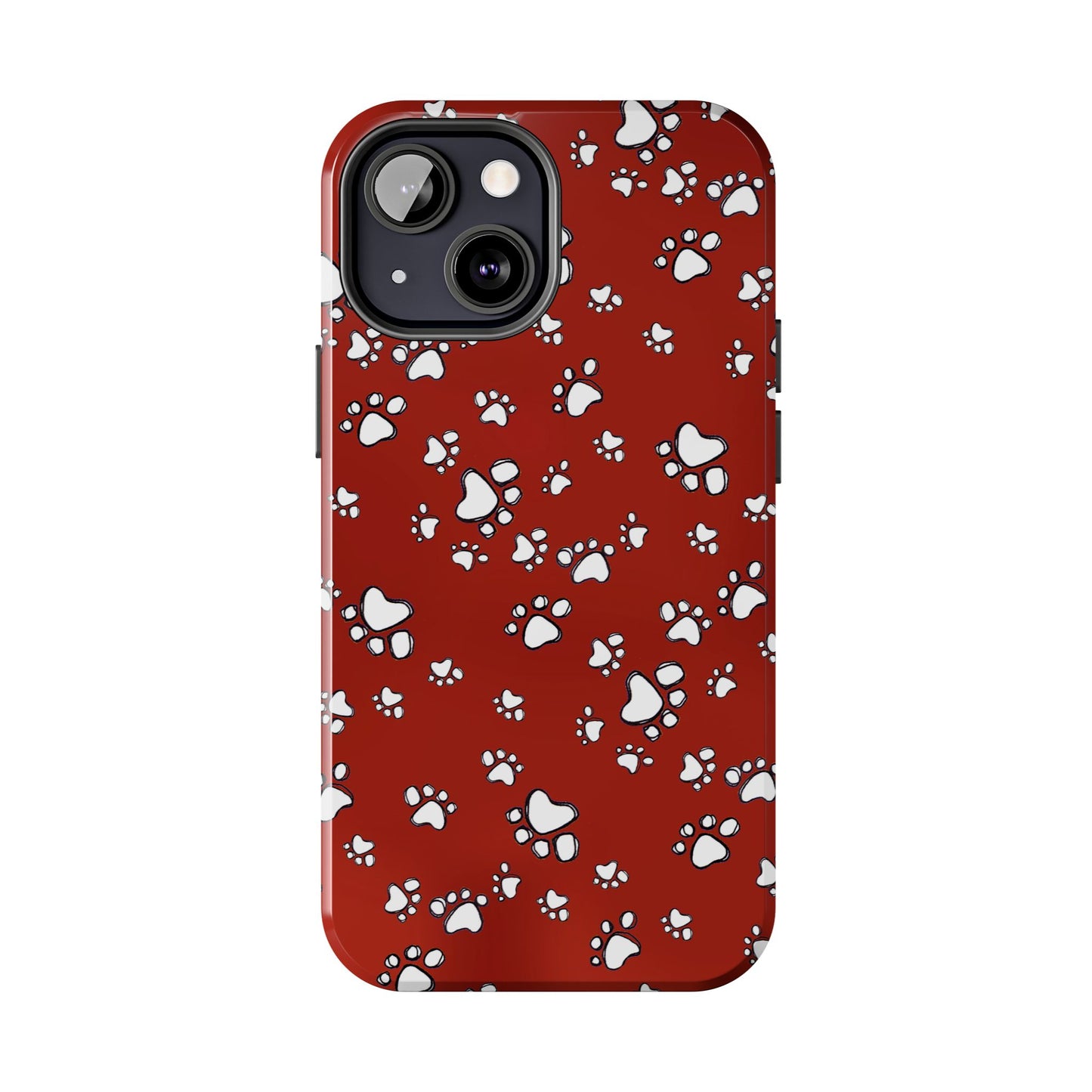 Paw Flakes Red Phone Case