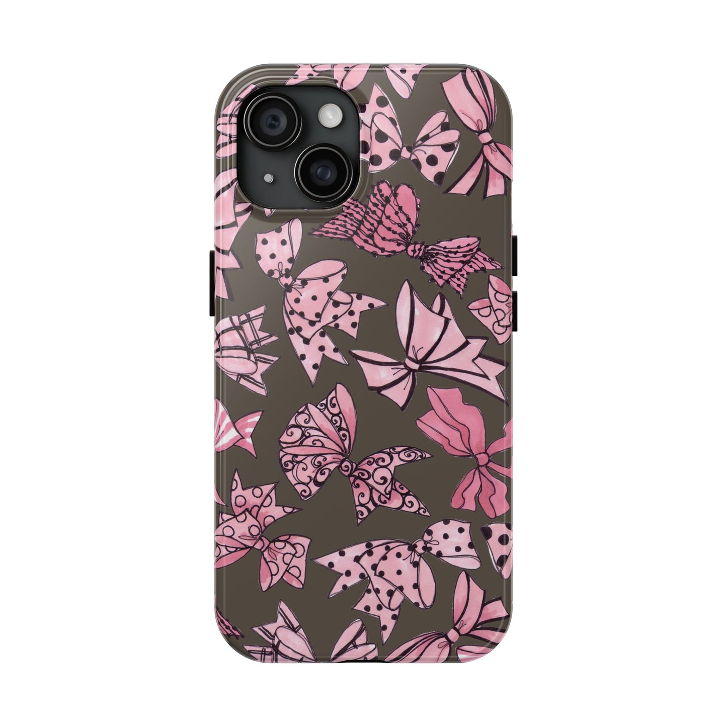 Blushing Bows Mocha Phone Case
