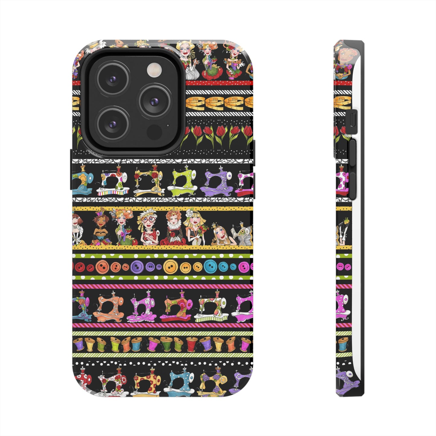 Curious Border Black Phone Case