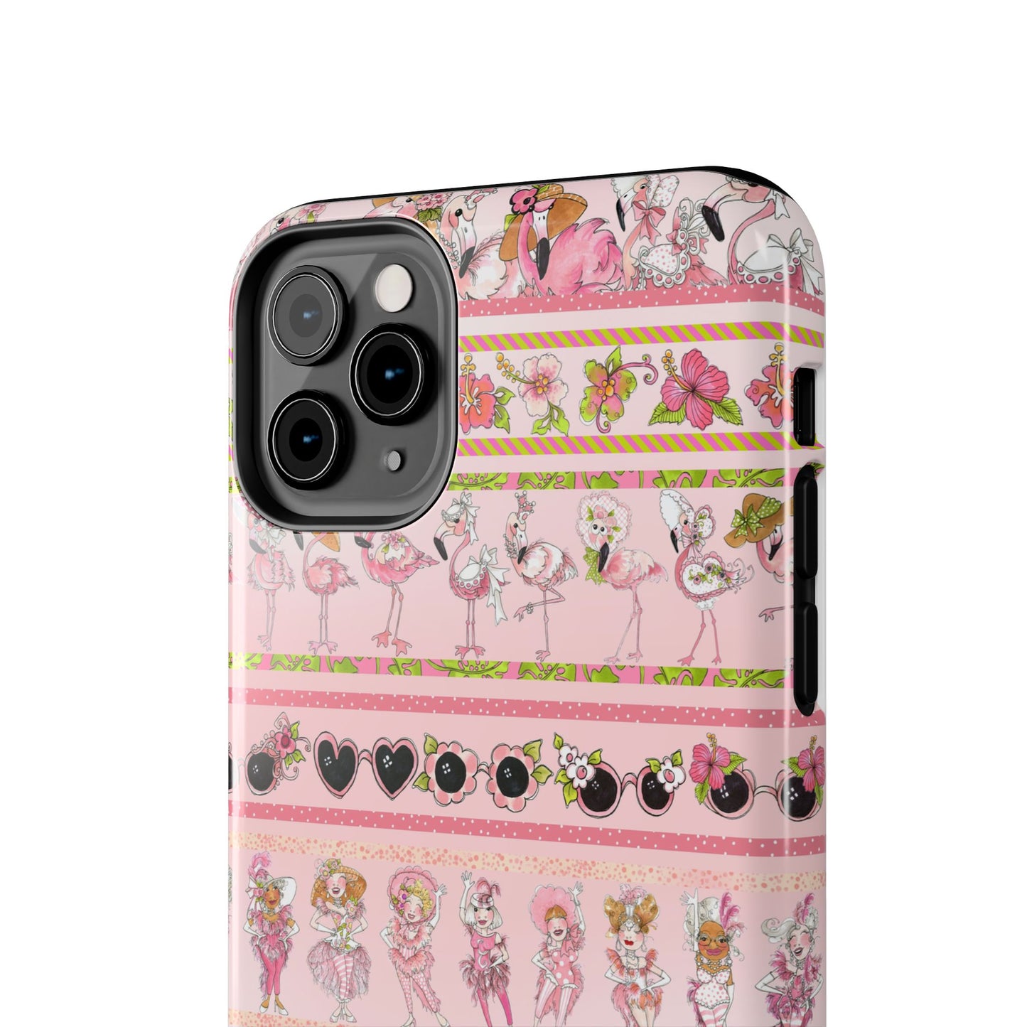 Flam Borders Pink Phone Case