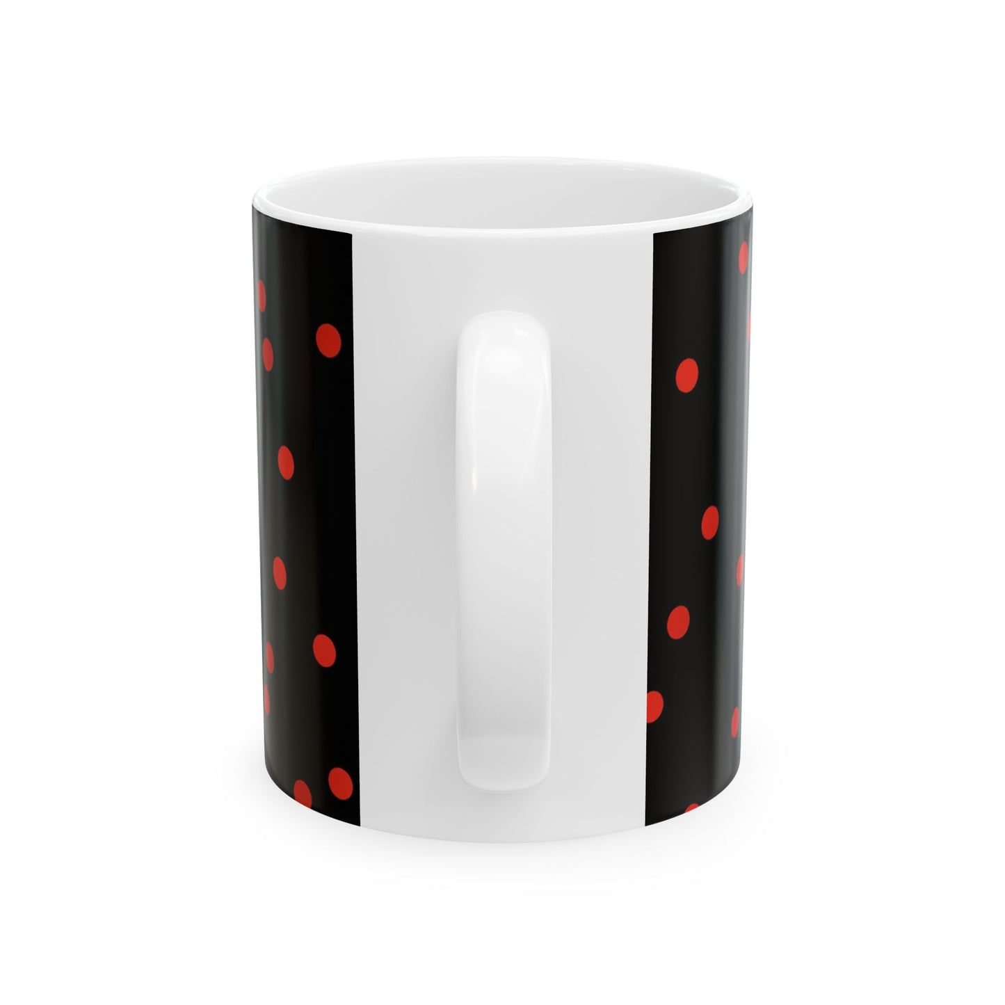 Space Dots Black / Red Cup