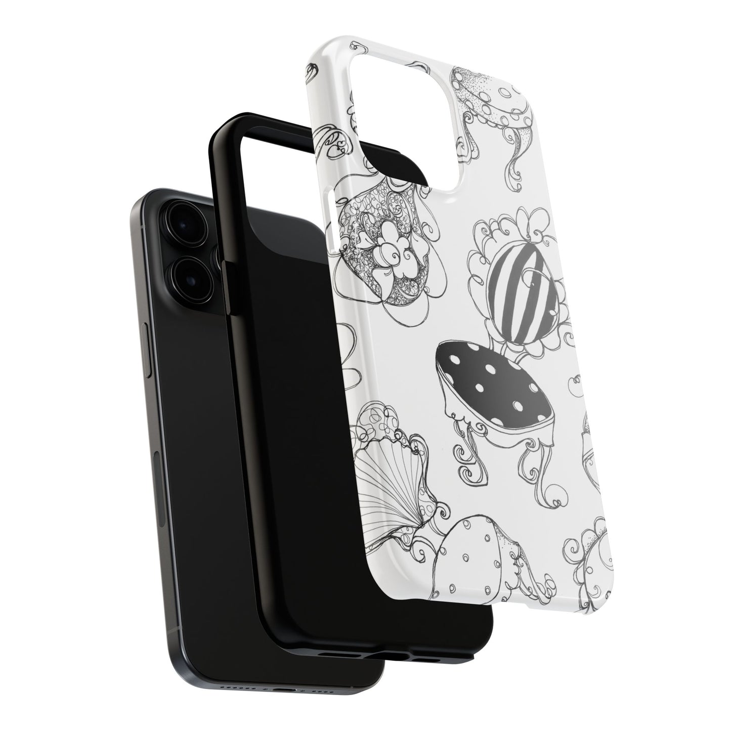 Bistro Chairs White Phone Case