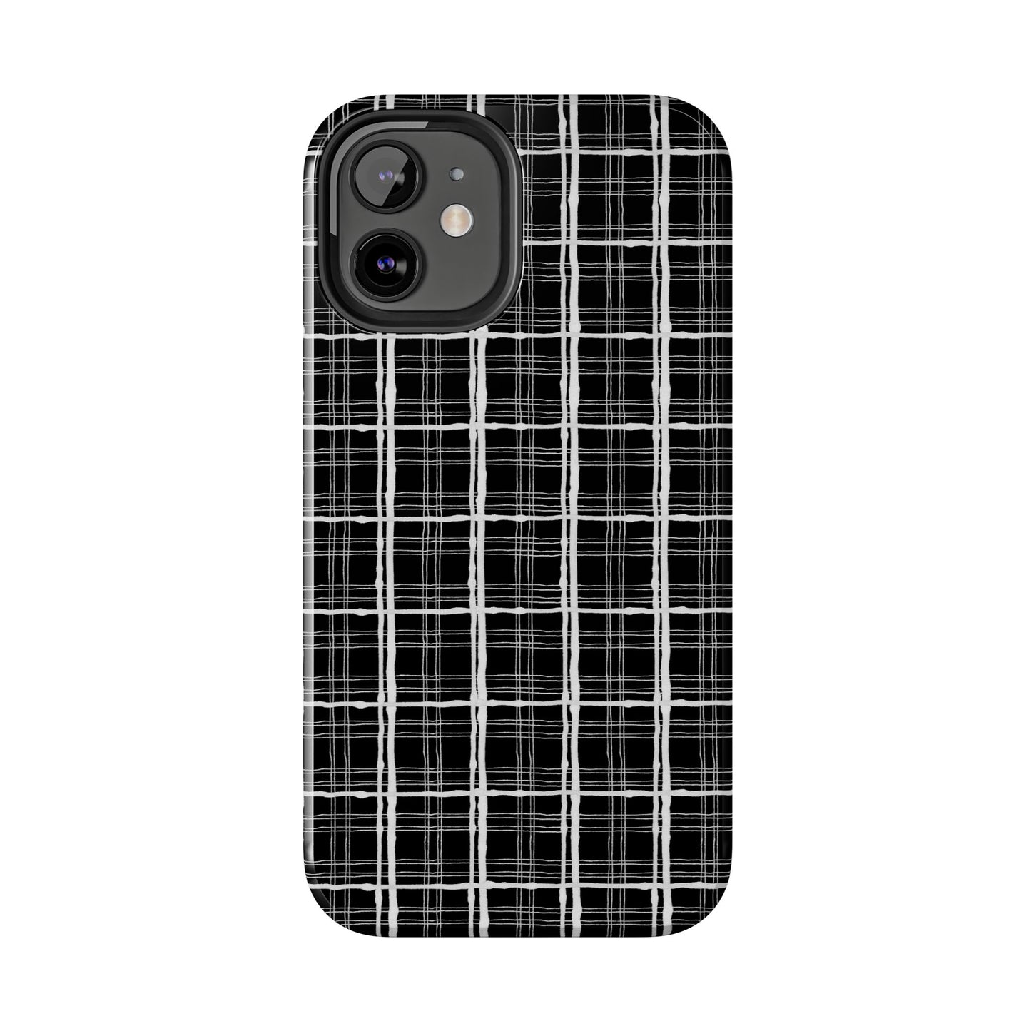 Sophistiplaid Black / White Phone Case