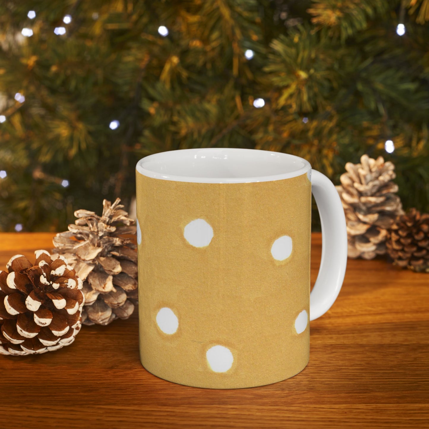 Dinky Dots Yellow / White Cup
