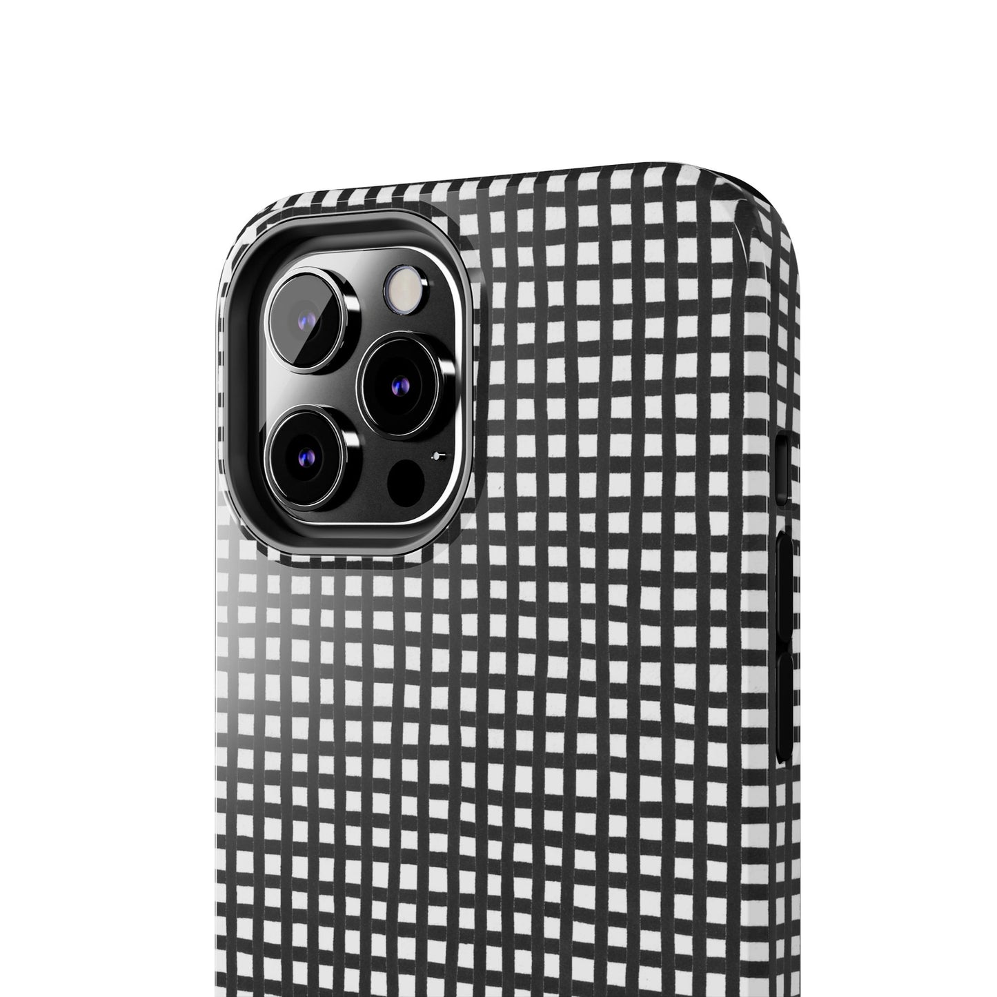 Chipper Check Black / White Phone Case