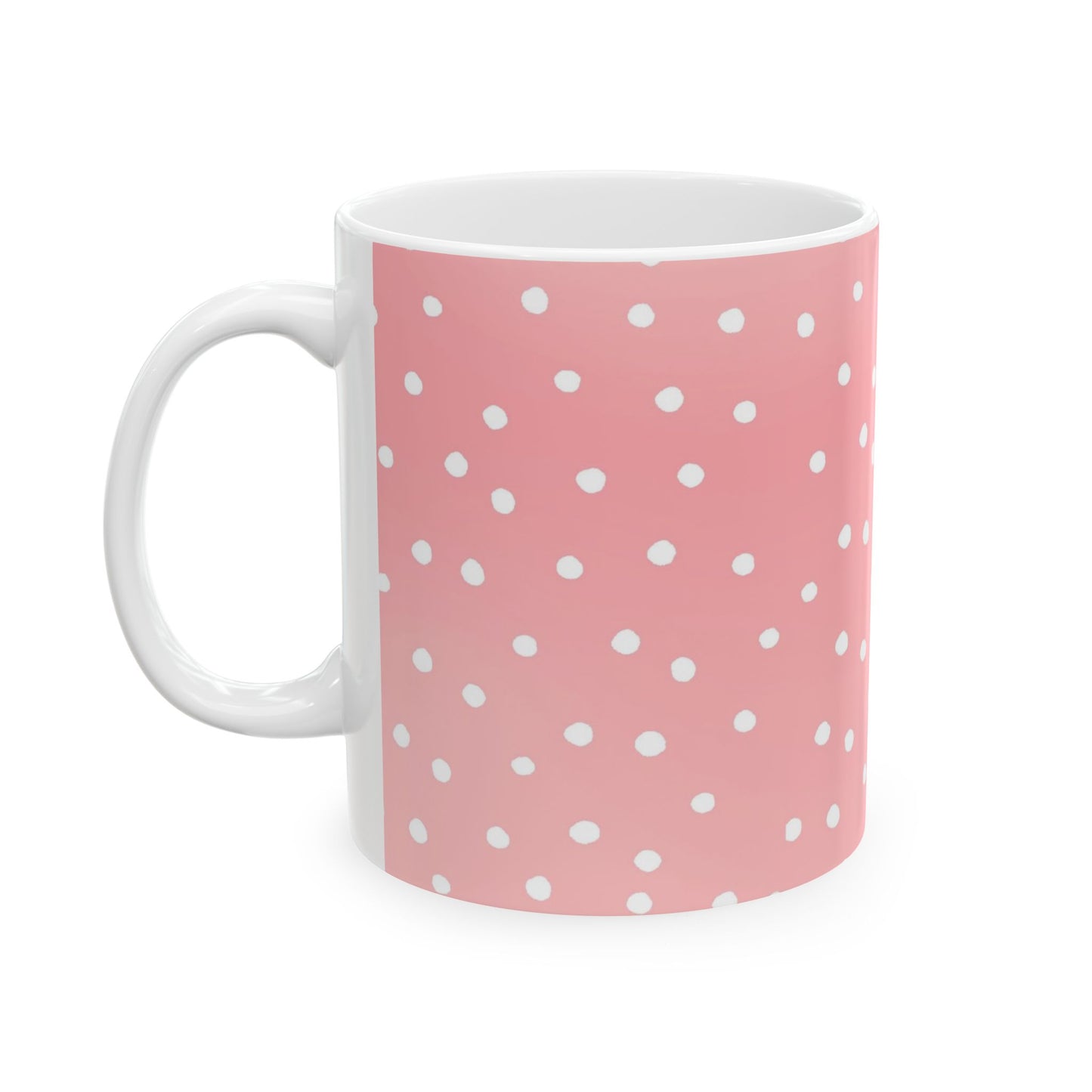 Dinky Dots Coral / White Cup